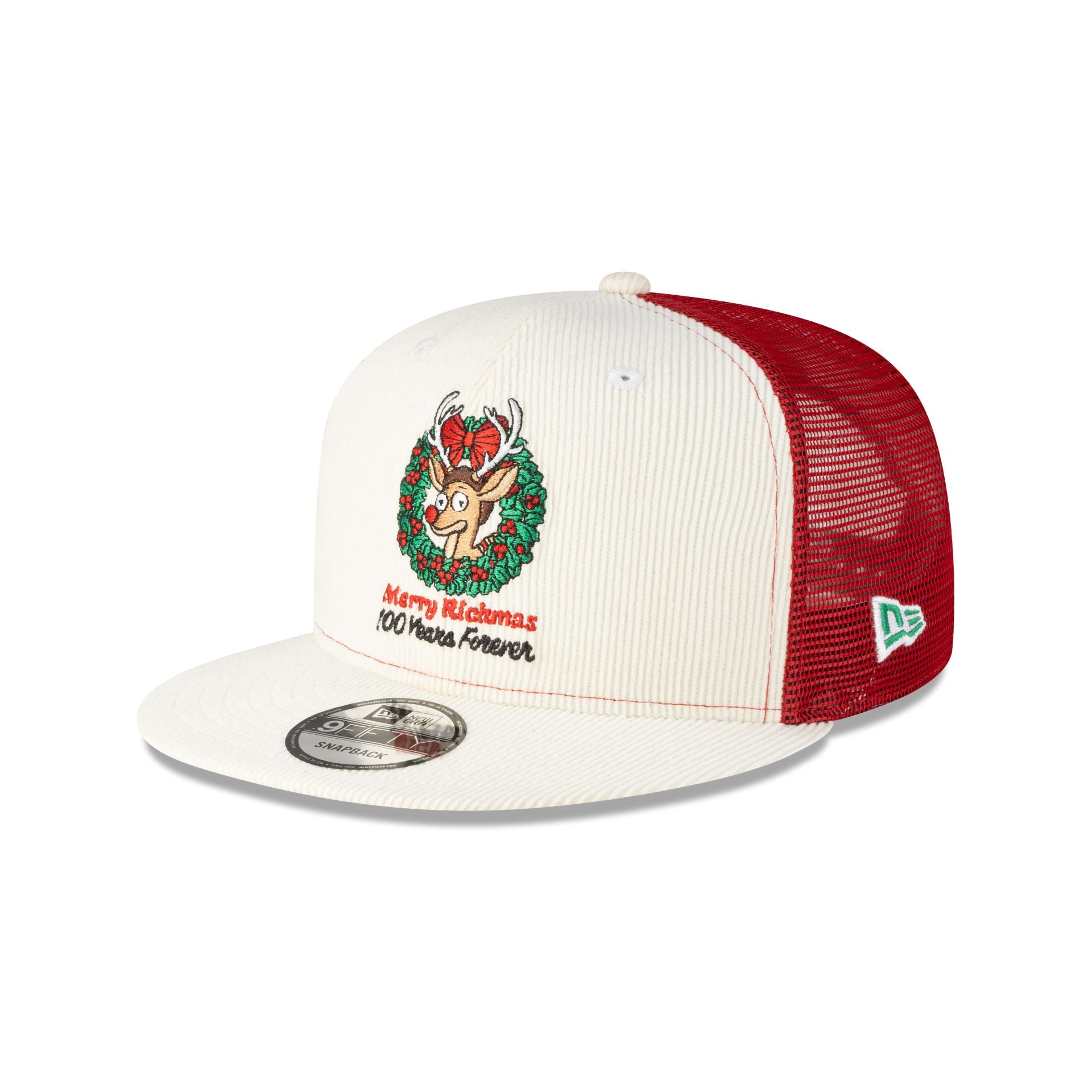 Rick And Morty Merry Rickmas Chrome Corduroy 9Fifty Trucker Hat