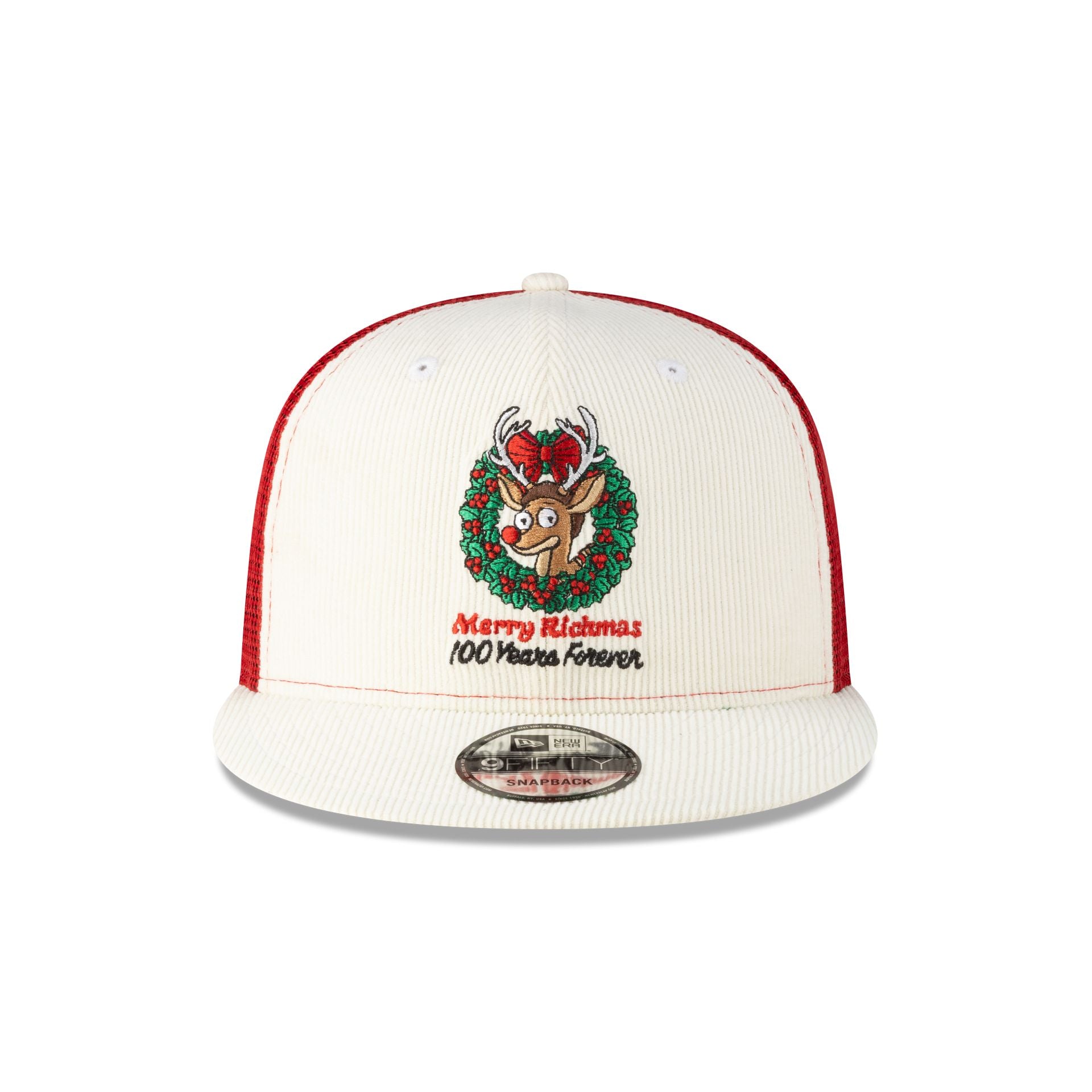 Alternative view of Rick And Morty Merry Rickmas Chrome Corduroy 9Fifty Trucker Hat