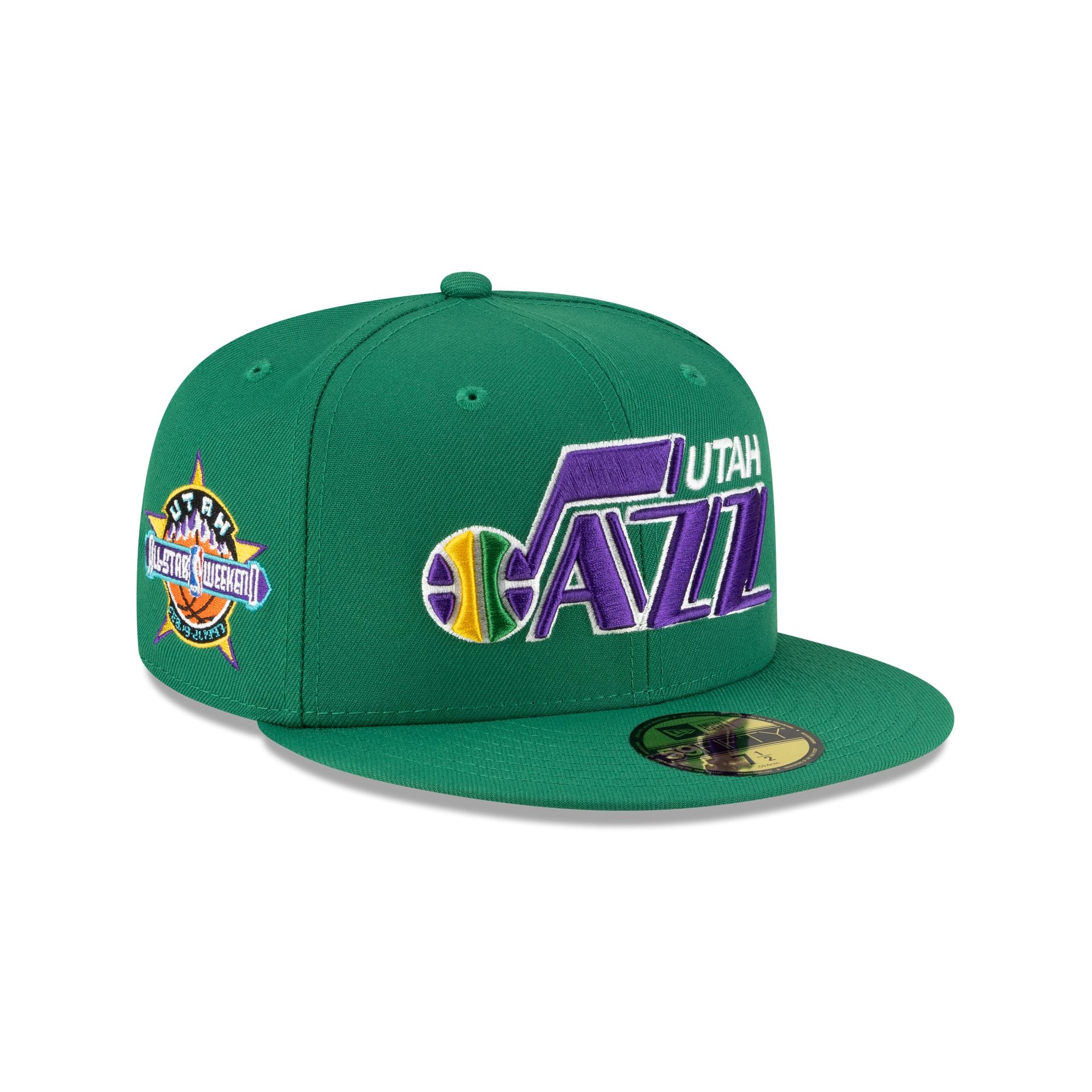 Utah Jazz 1979-1996 Hardwood Classics Green 59Fifty Fitted Hat