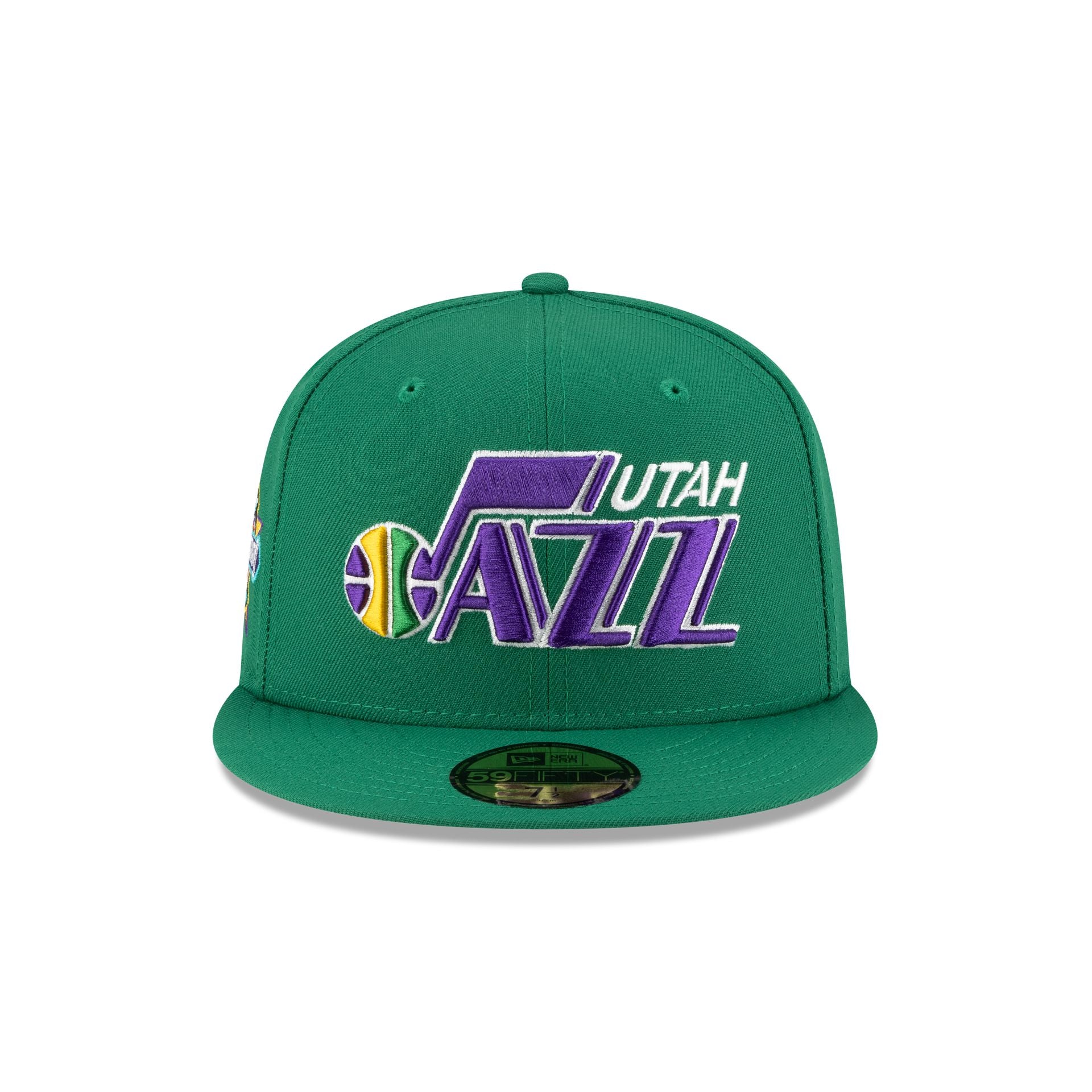 Alternative view of Utah Jazz 1979-1996 Hardwood Classics Green 59Fifty Fitted Hat