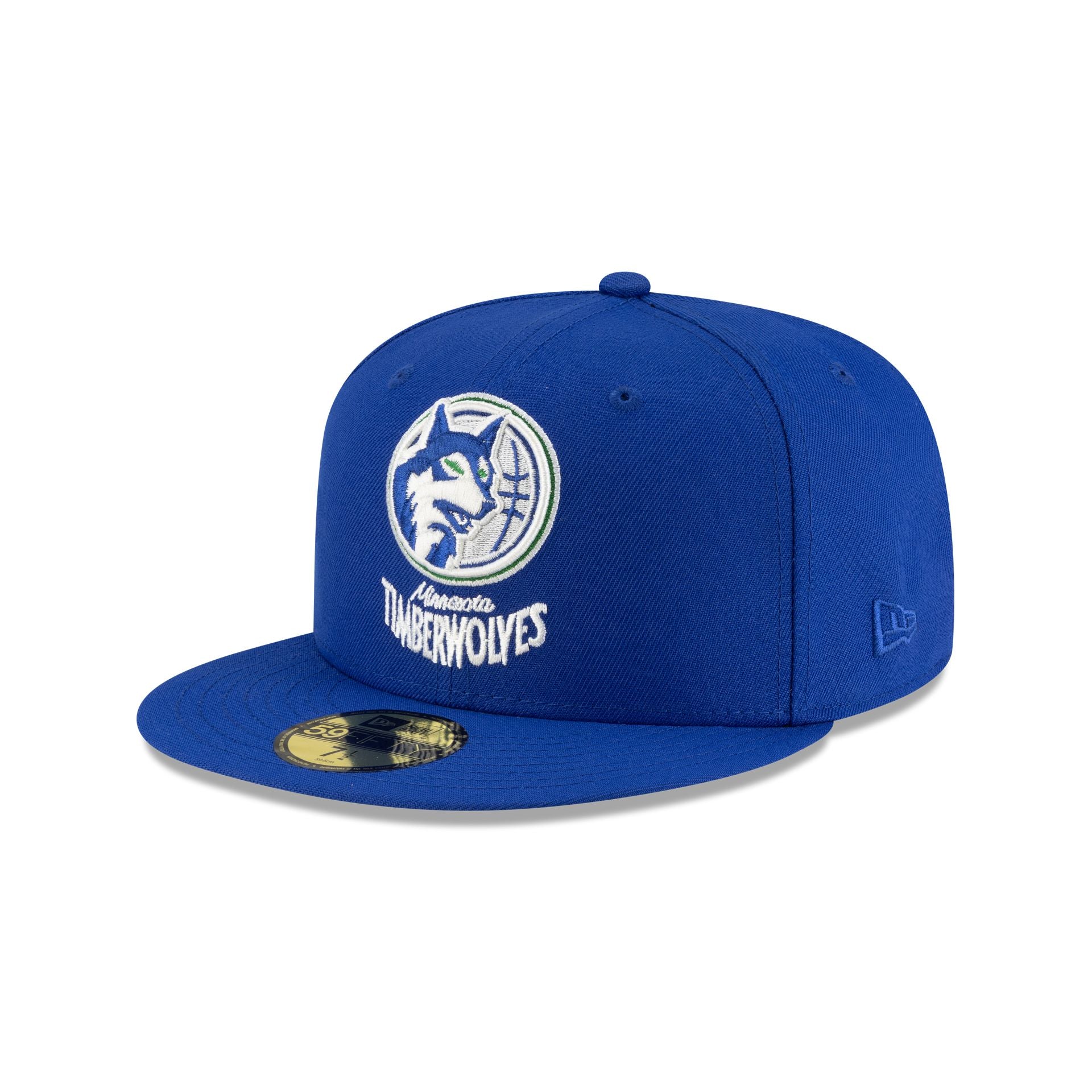Minnesota Timberwolves 1989-1995 Hardwood Classics Blue 59Fifty Fitted Hat - Image 3