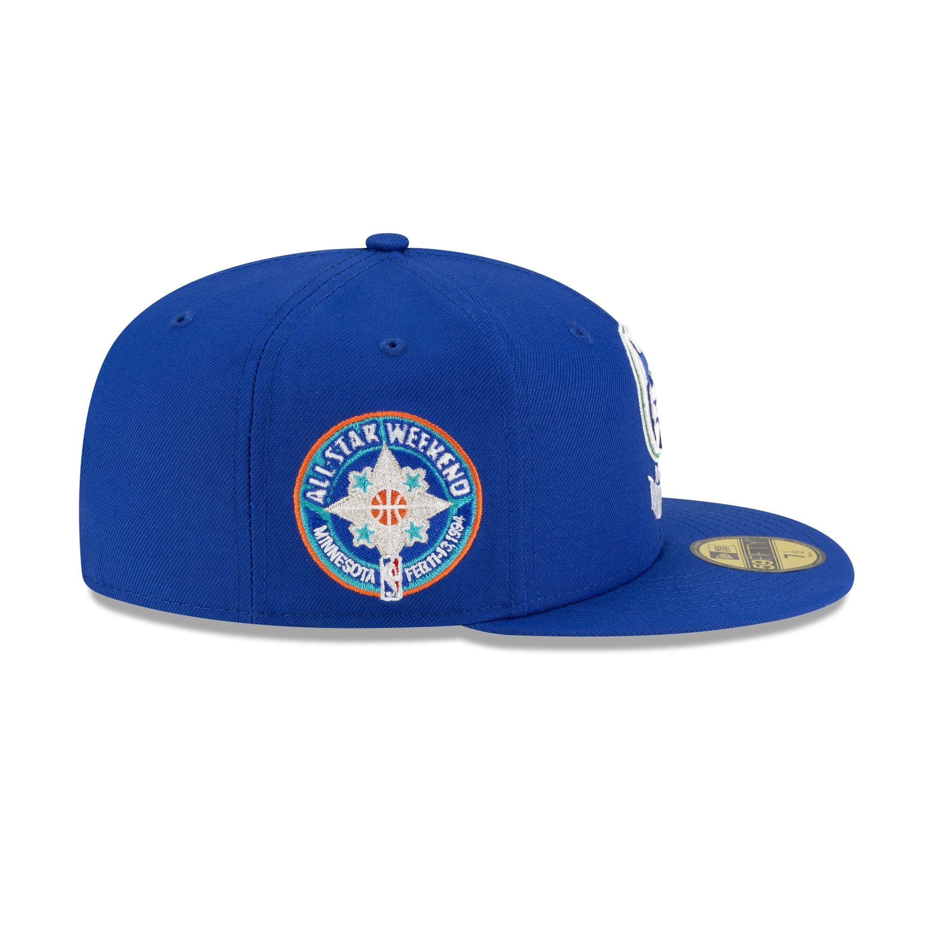 Minnesota Timberwolves 1989-1995 Hardwood Classics Blue 59Fifty Fitted Hat - Image 4