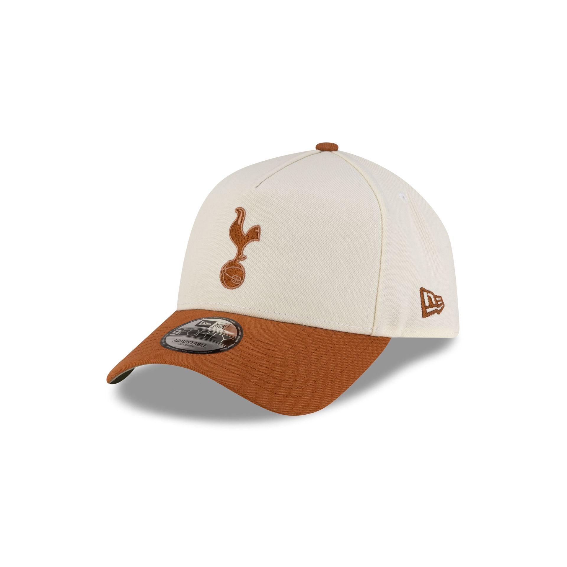 Tottenham Hotspur Fc Chrome Earth Brown 9Forty A-Frame Snapback Hat