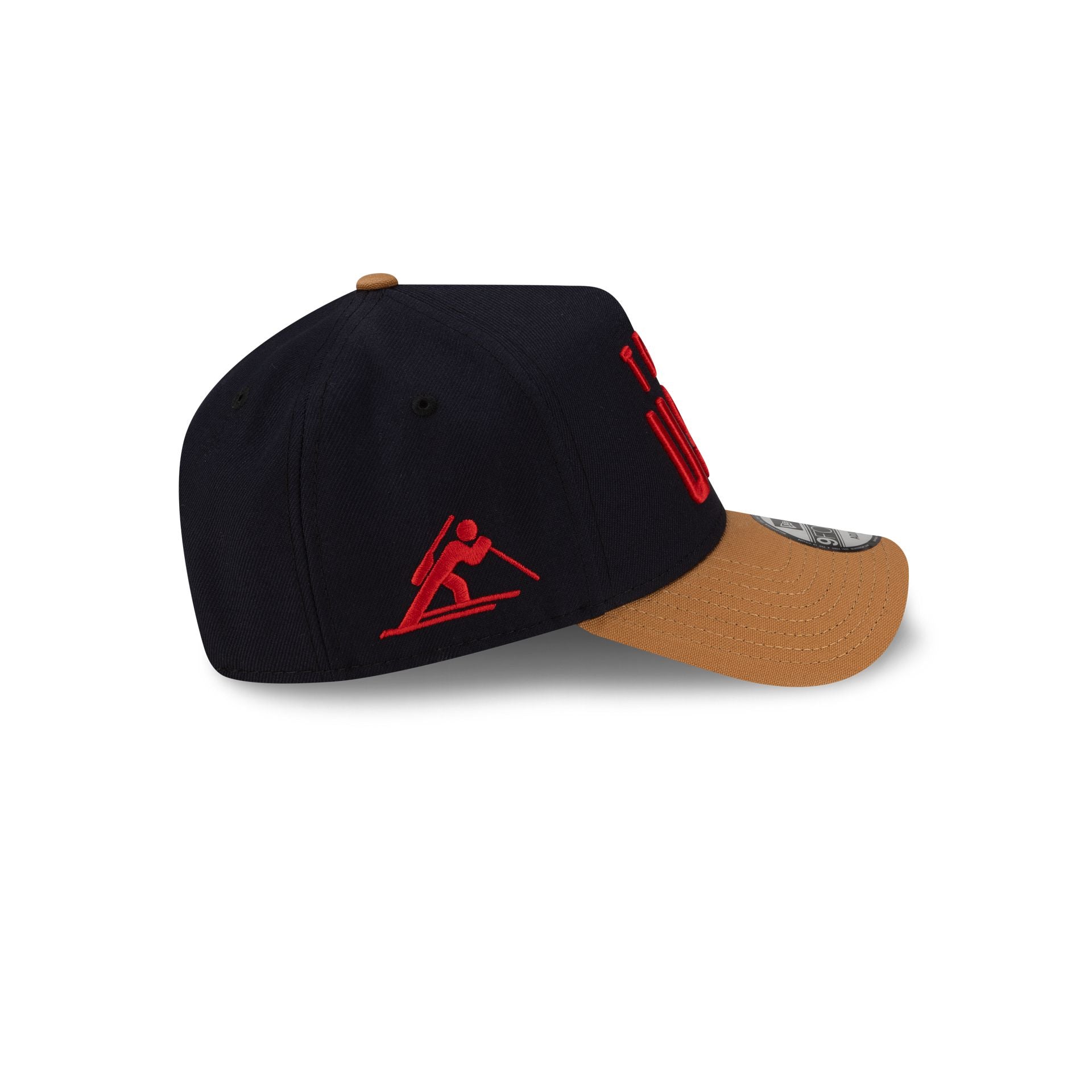 Team Usa Biathlon 9Forty A-Frame Snapback Hat - Image 4