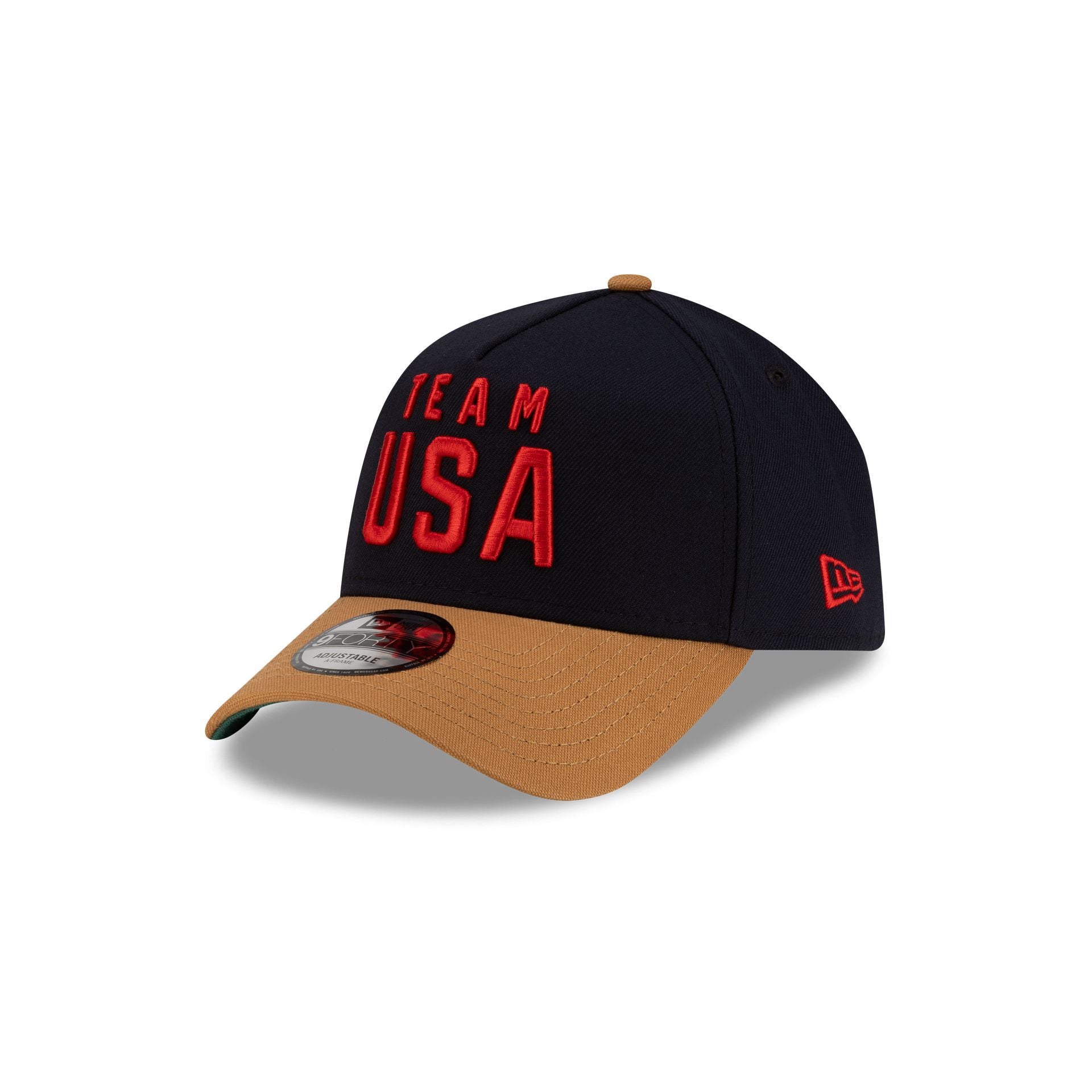Team Usa Freestyle Skiing 9Forty A-Frame Snapback Hat - Image 3