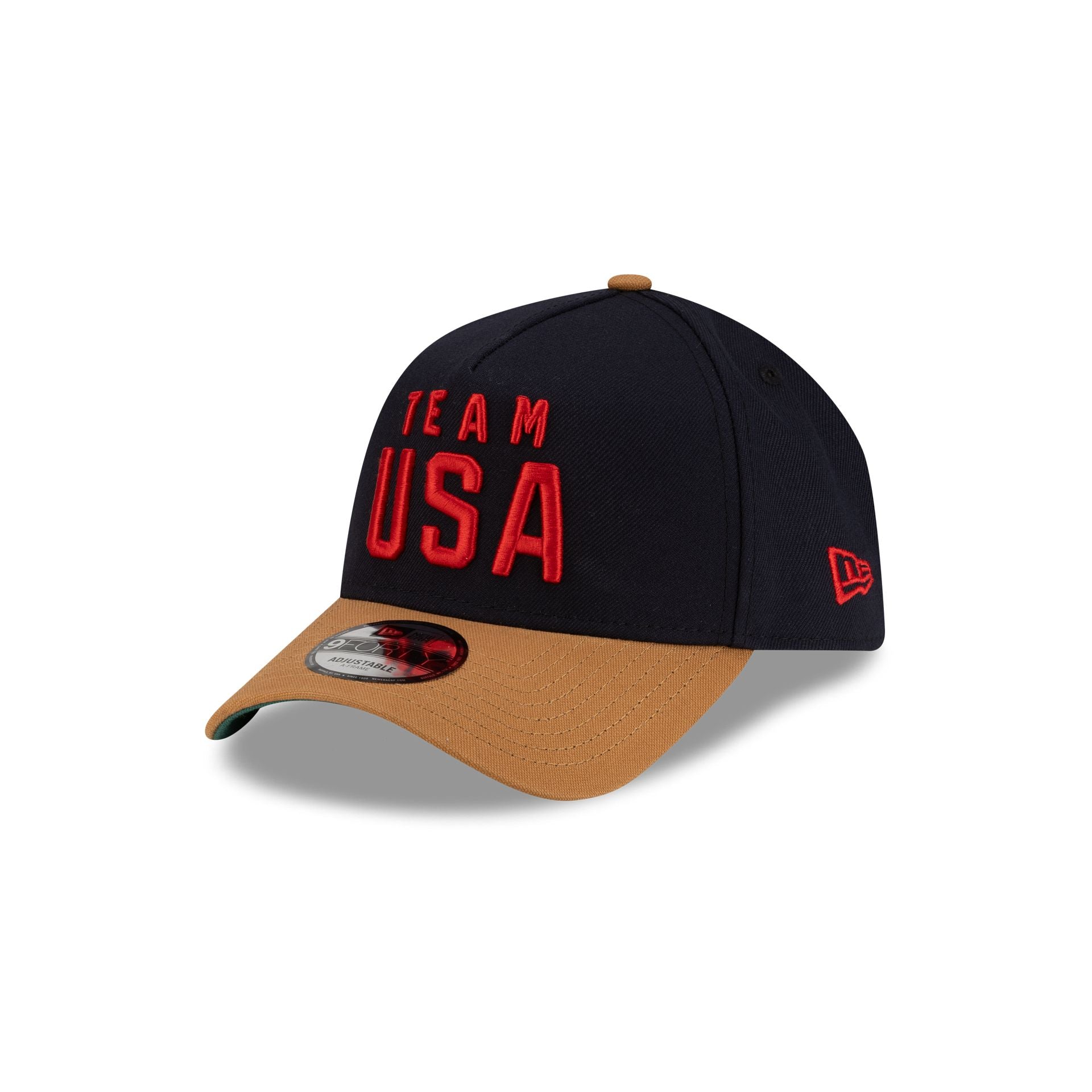 Team Usa Speed Skating 9Forty A-Frame Snapback Hat - Image 3