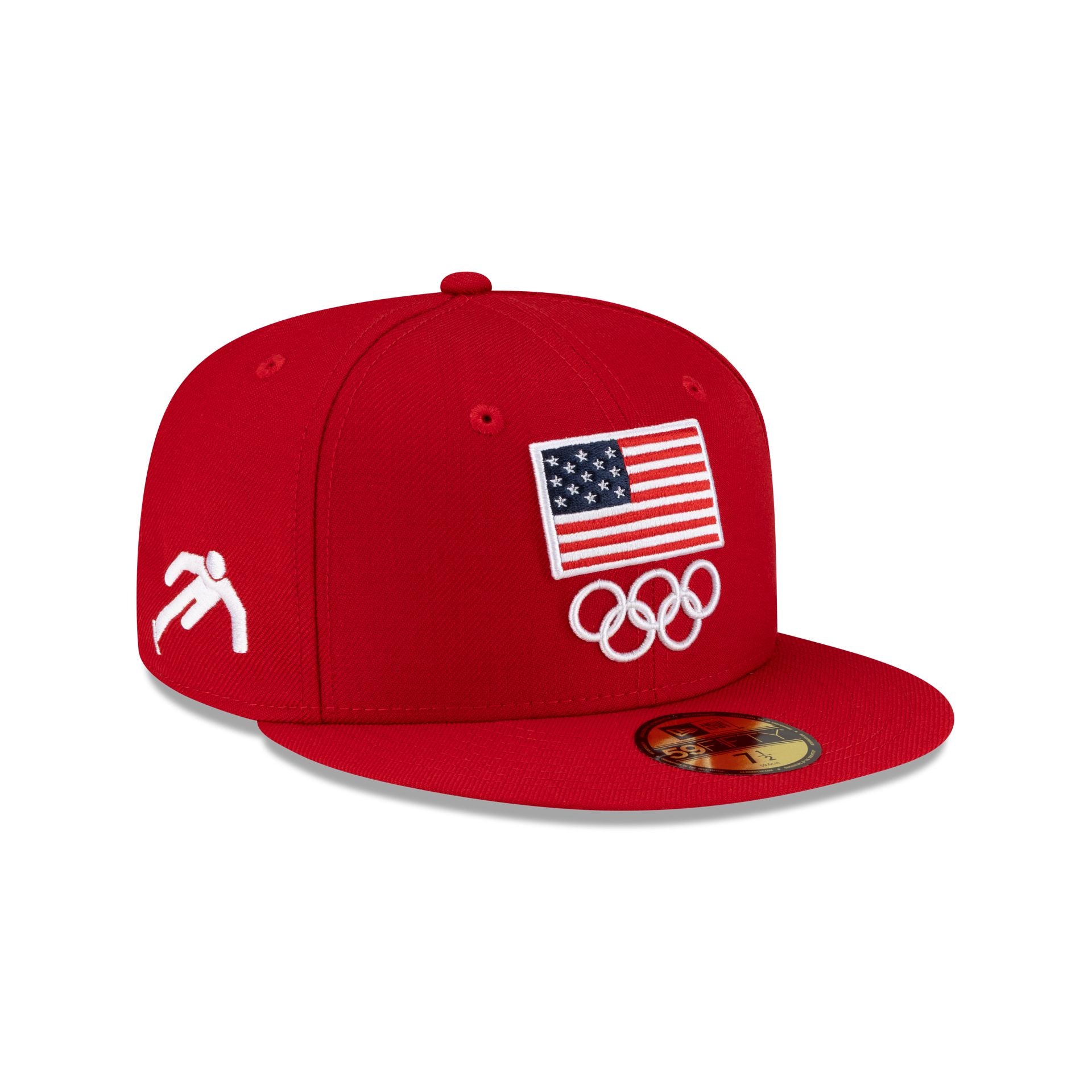 Team Usa Short Track Speed Skating 59Fifty Fitted Hat