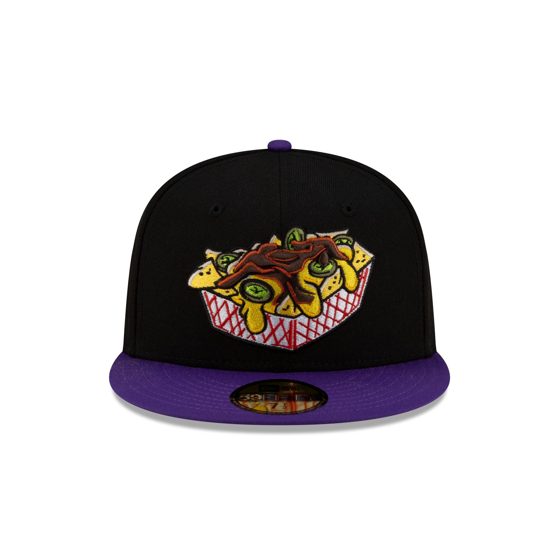 Alternative view of Memphis Redbirds Black Food Pack 59Fifty Fitted Hat