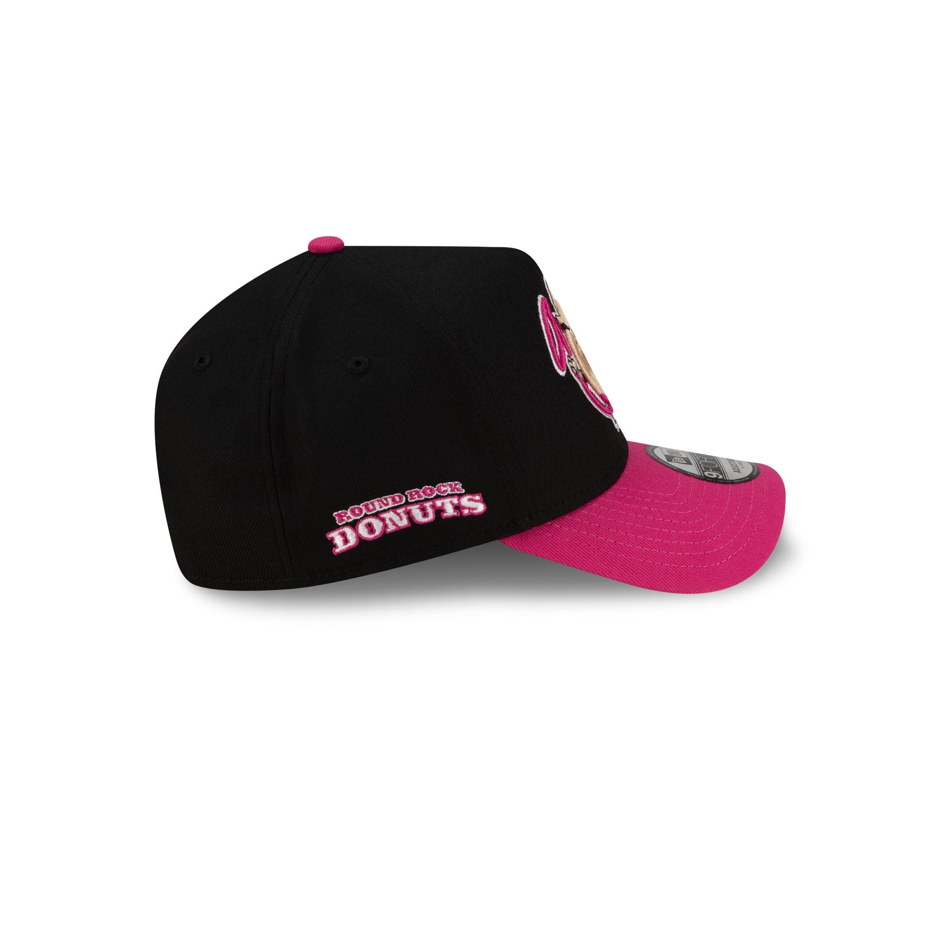 Round Rock Express Black Food Pack 9Forty A-Frame Snapback Hat - Image 4