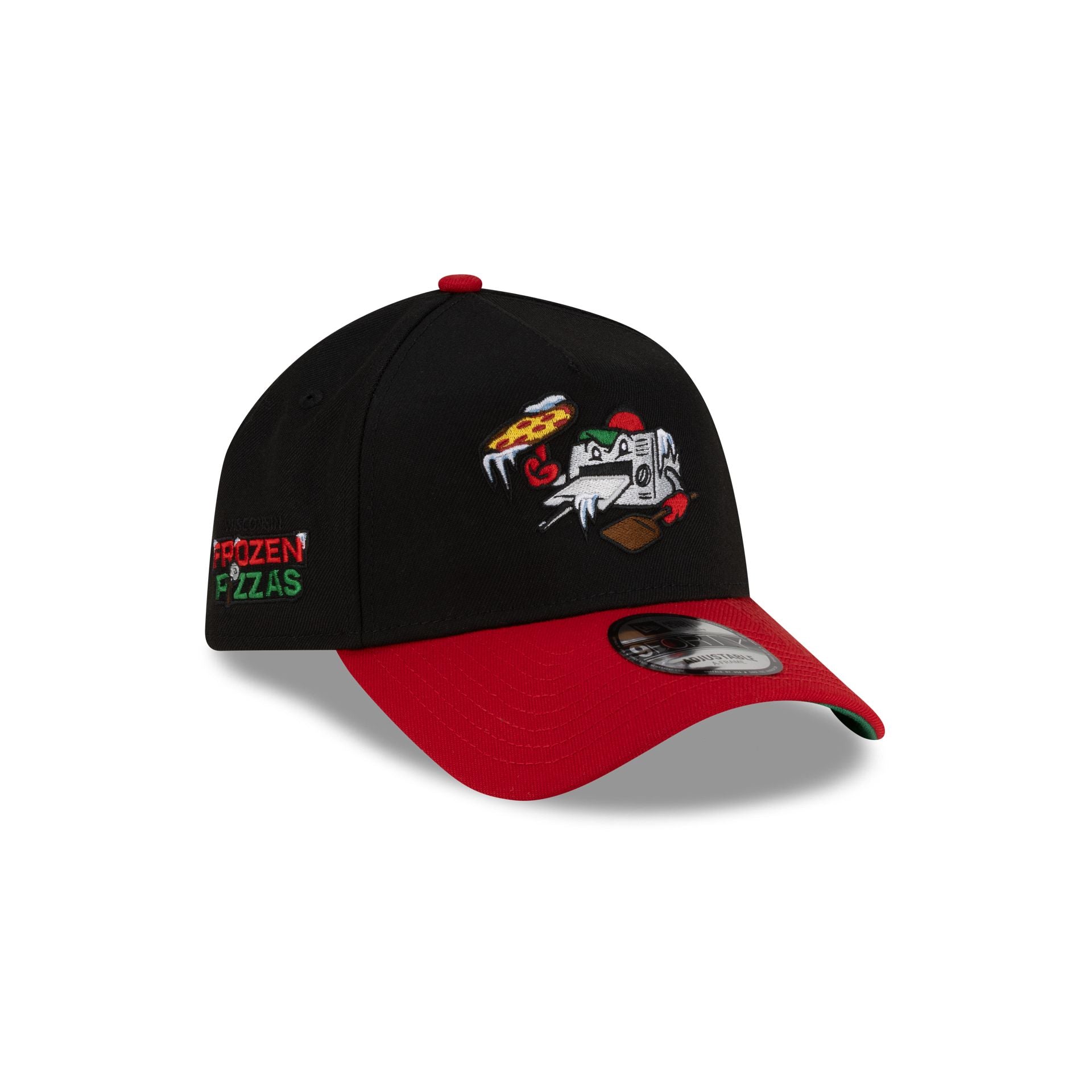 Wisconsin Timber Rattlers Black Food Pack 9Forty A-Frame Snapback Hat
