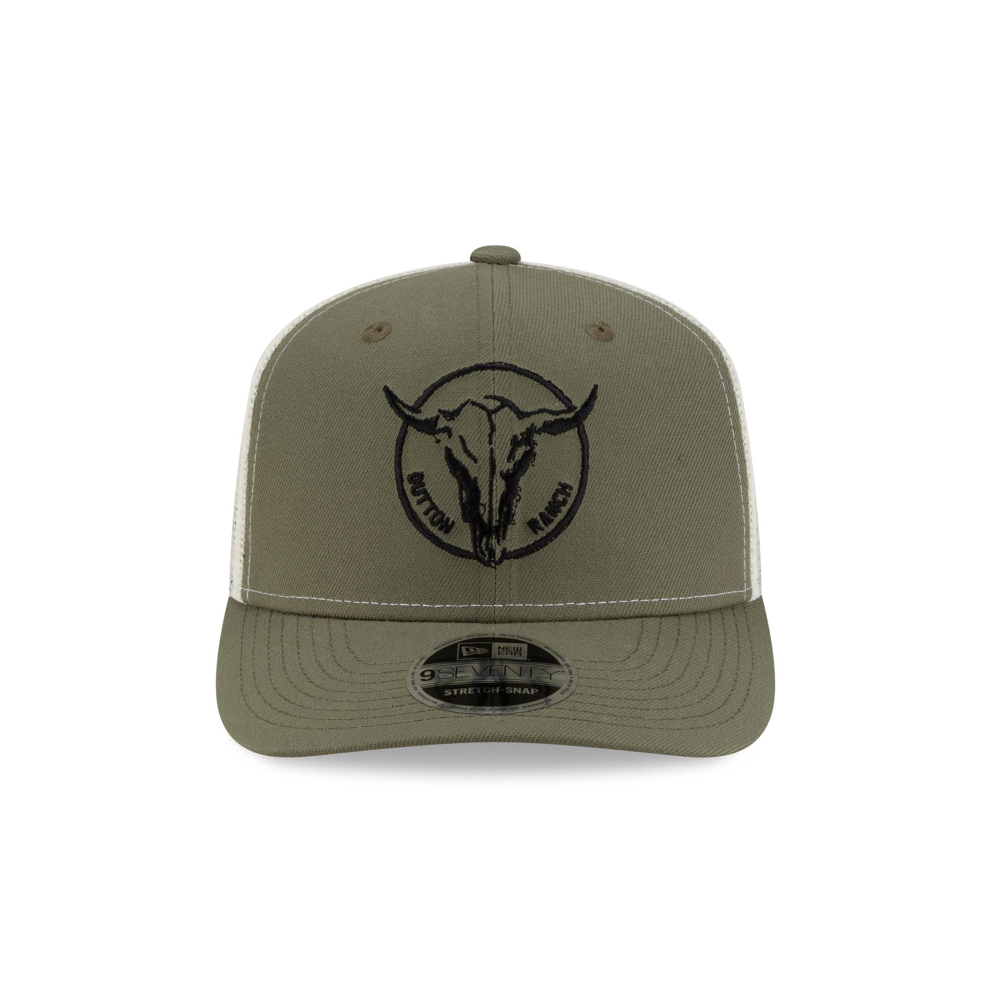 Alternative view of Yellowstone Bull Skull Green Bark 9Seventy Trucker Hat