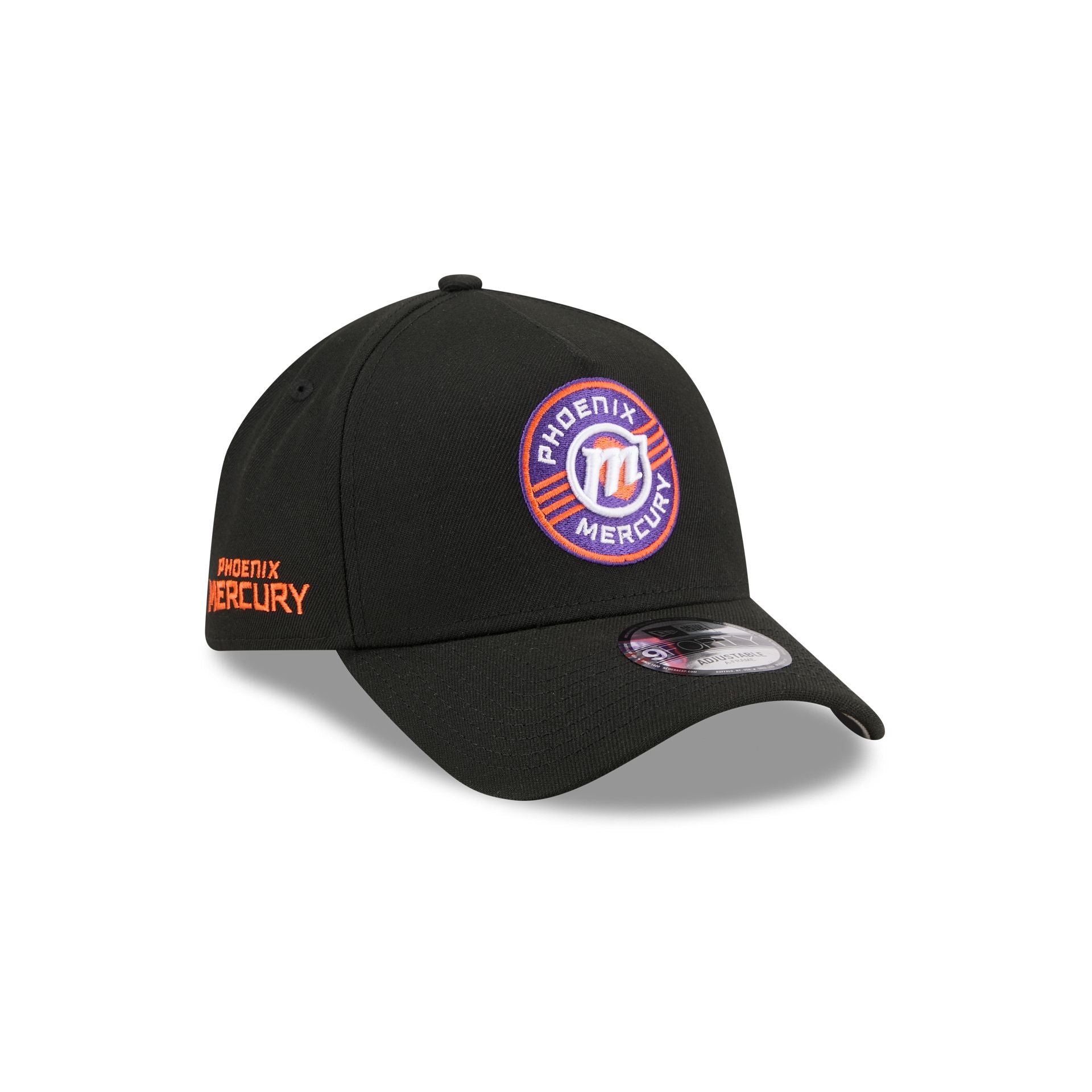 Phoenix Mercury Black 9Forty A-Frame Snapback Hat