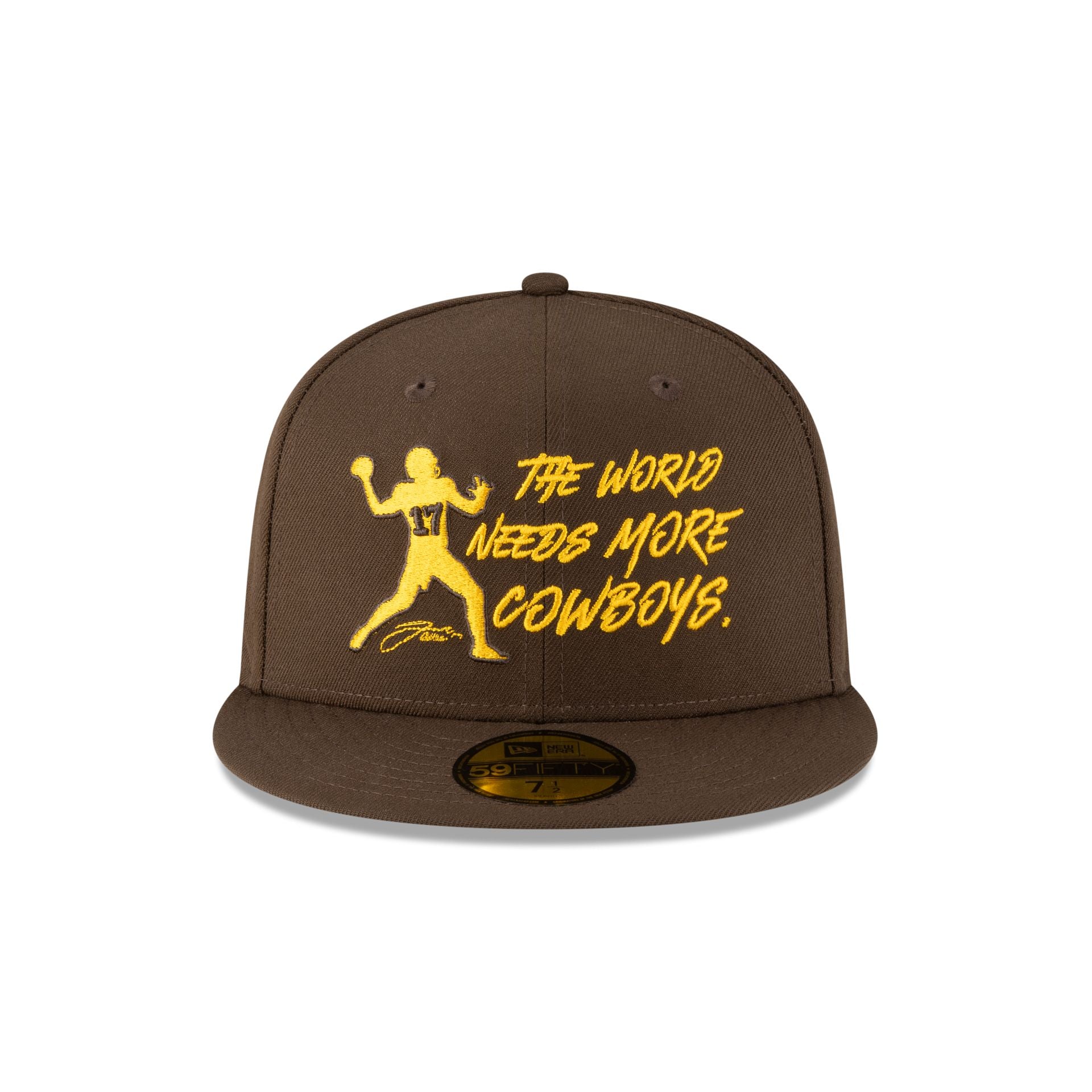 Alternative view of Wyoming Cowboys Josh Allen Jersey Retirement More Cowboys 59Fifty Fitted Hat