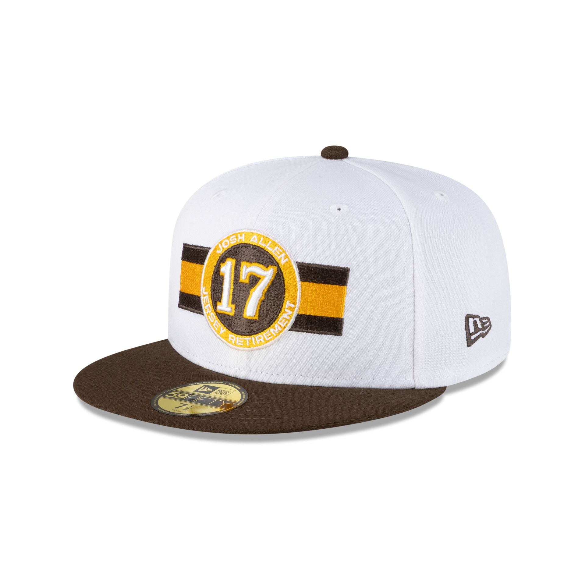 Wyoming Cowboys Josh Allen Jersey Retirement 17 59Fifty Fitted Hat