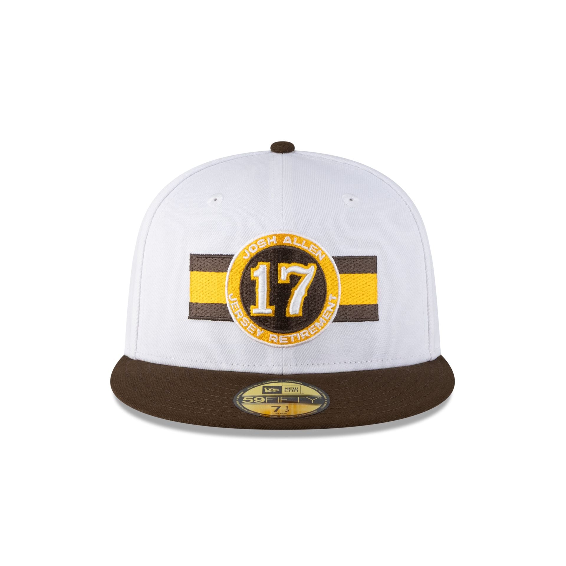 Alternative view of Wyoming Cowboys Josh Allen Jersey Retirement 17 59Fifty Fitted Hat
