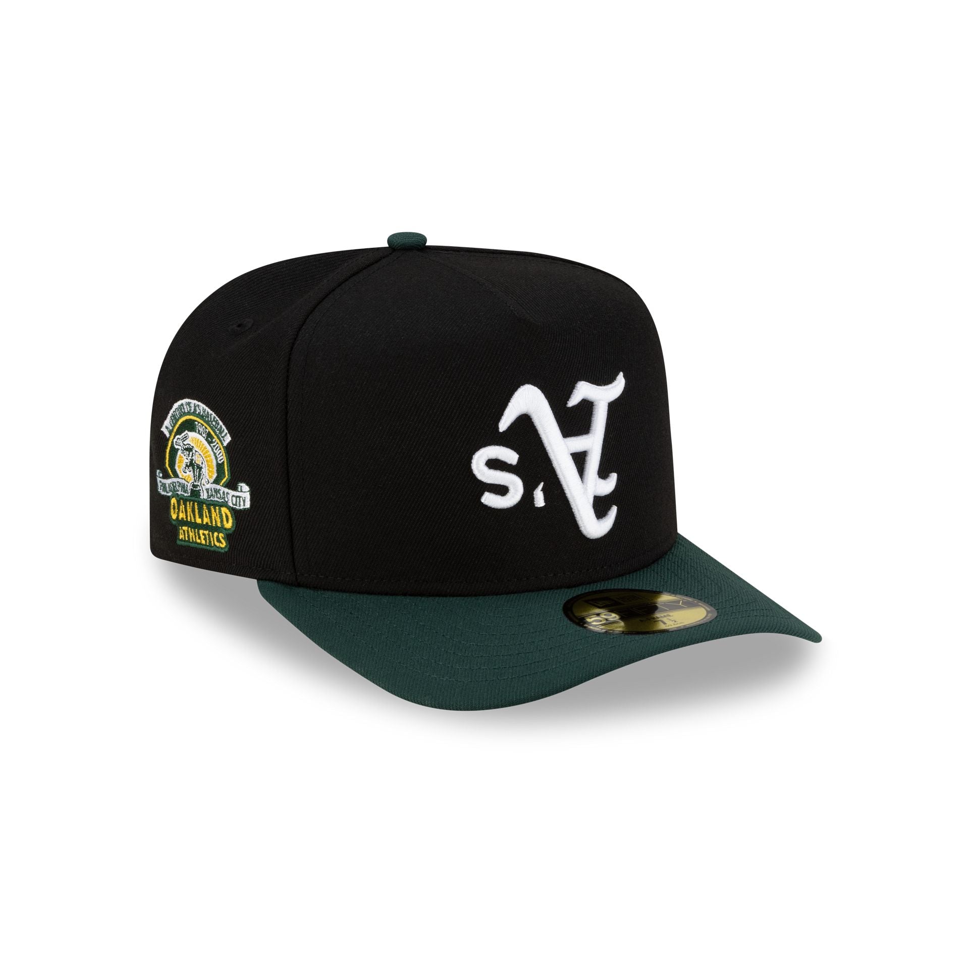 Just Caps Upside Down Logo Athletics 59Fifty A-Frame Fitted Hat