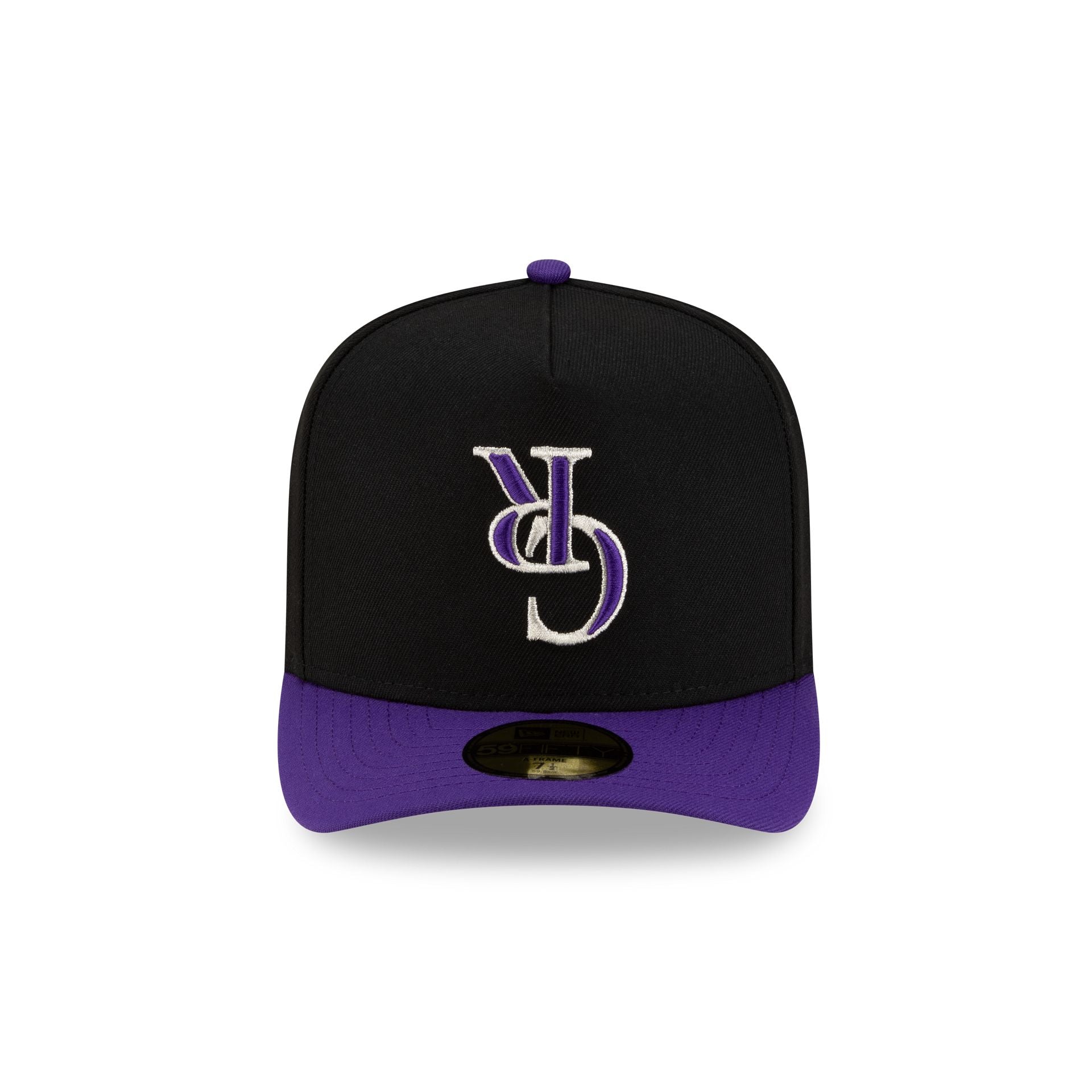 Alternative view of Just Caps Upside Down Logo Colorado Rockies 59Fifty A-Frame Fitted Hat