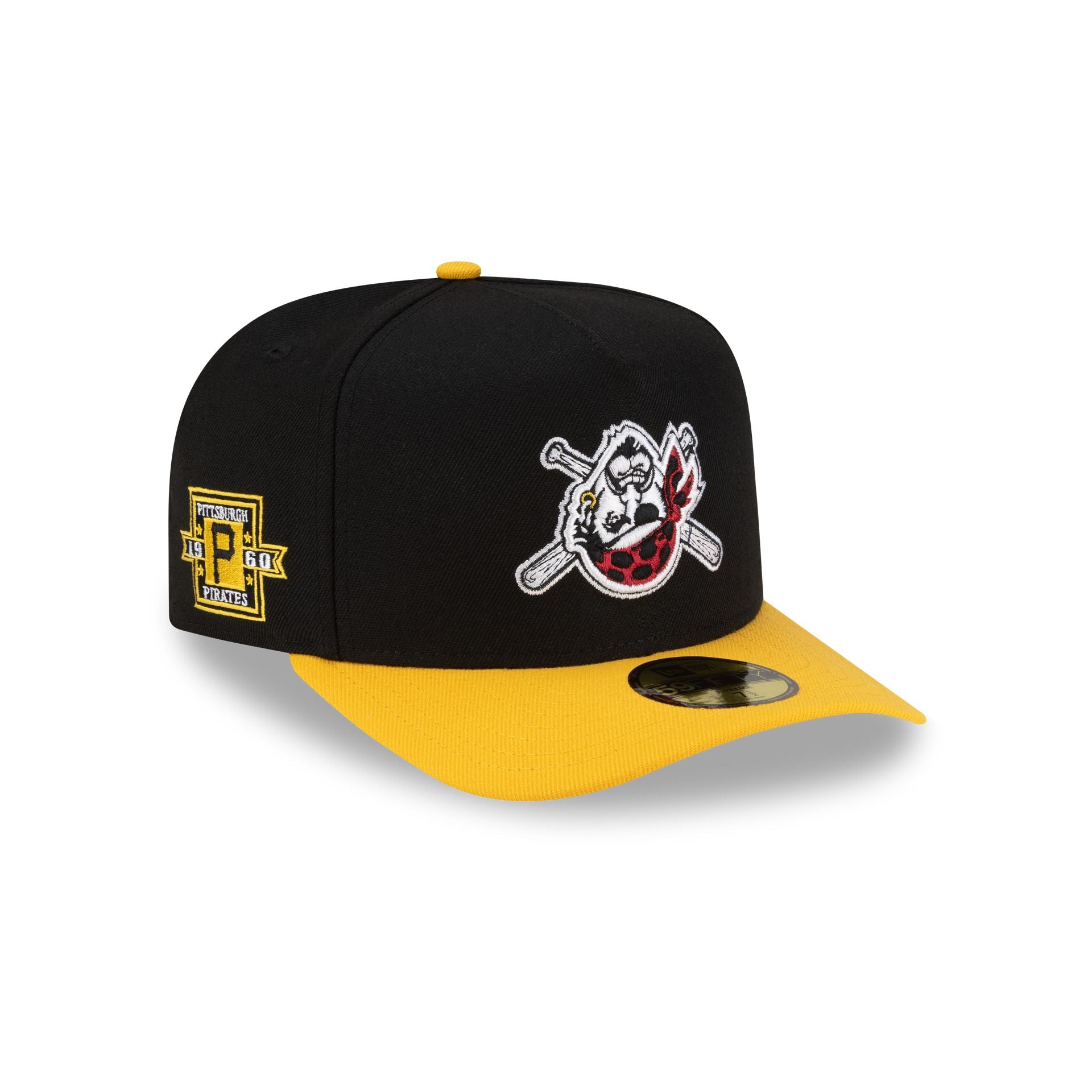 Just Caps Upside Down Logo Pittsburgh Pirates 59Fifty A-Frame Fitted Hat