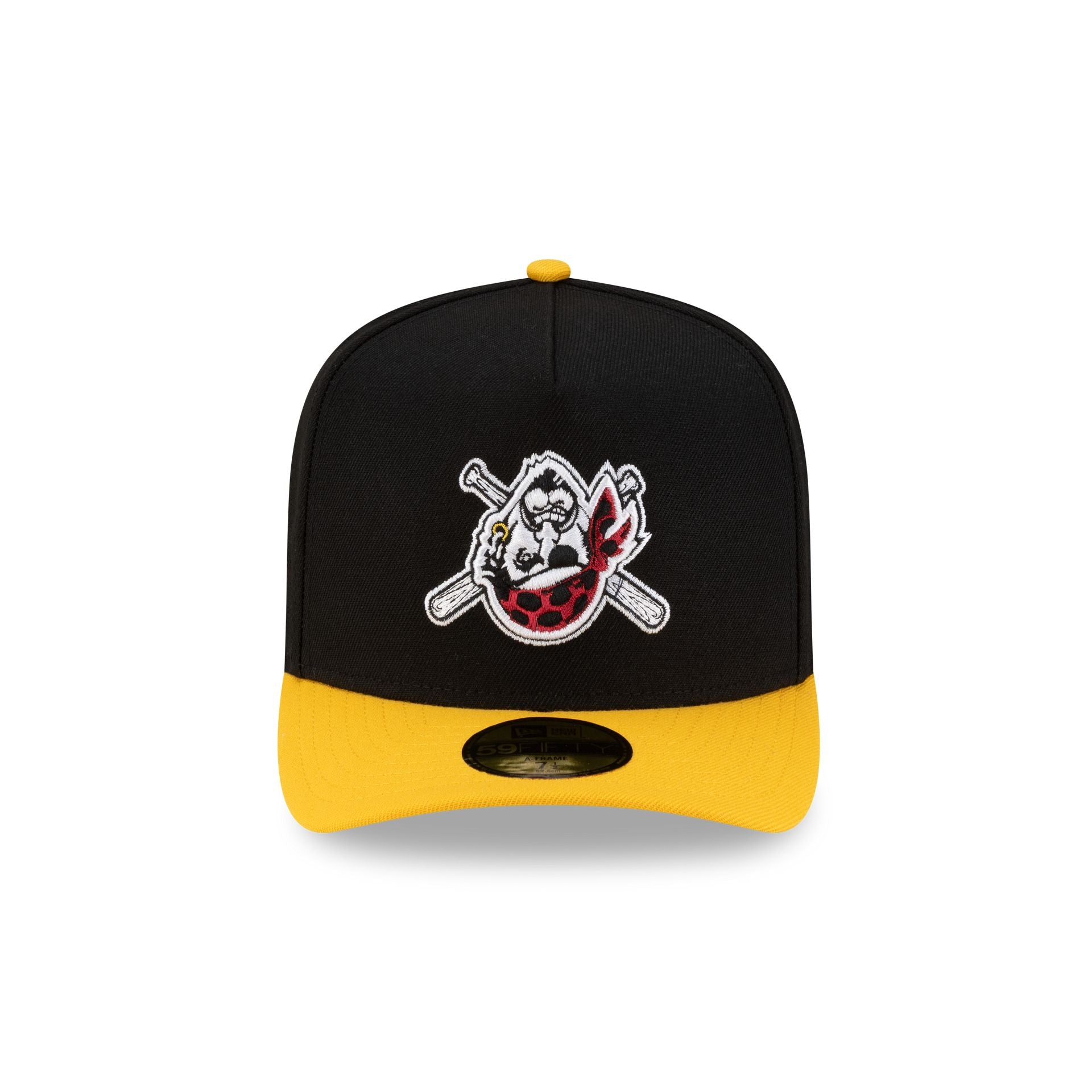 Alternative view of Just Caps Upside Down Logo Pittsburgh Pirates 59Fifty A-Frame Fitted Hat