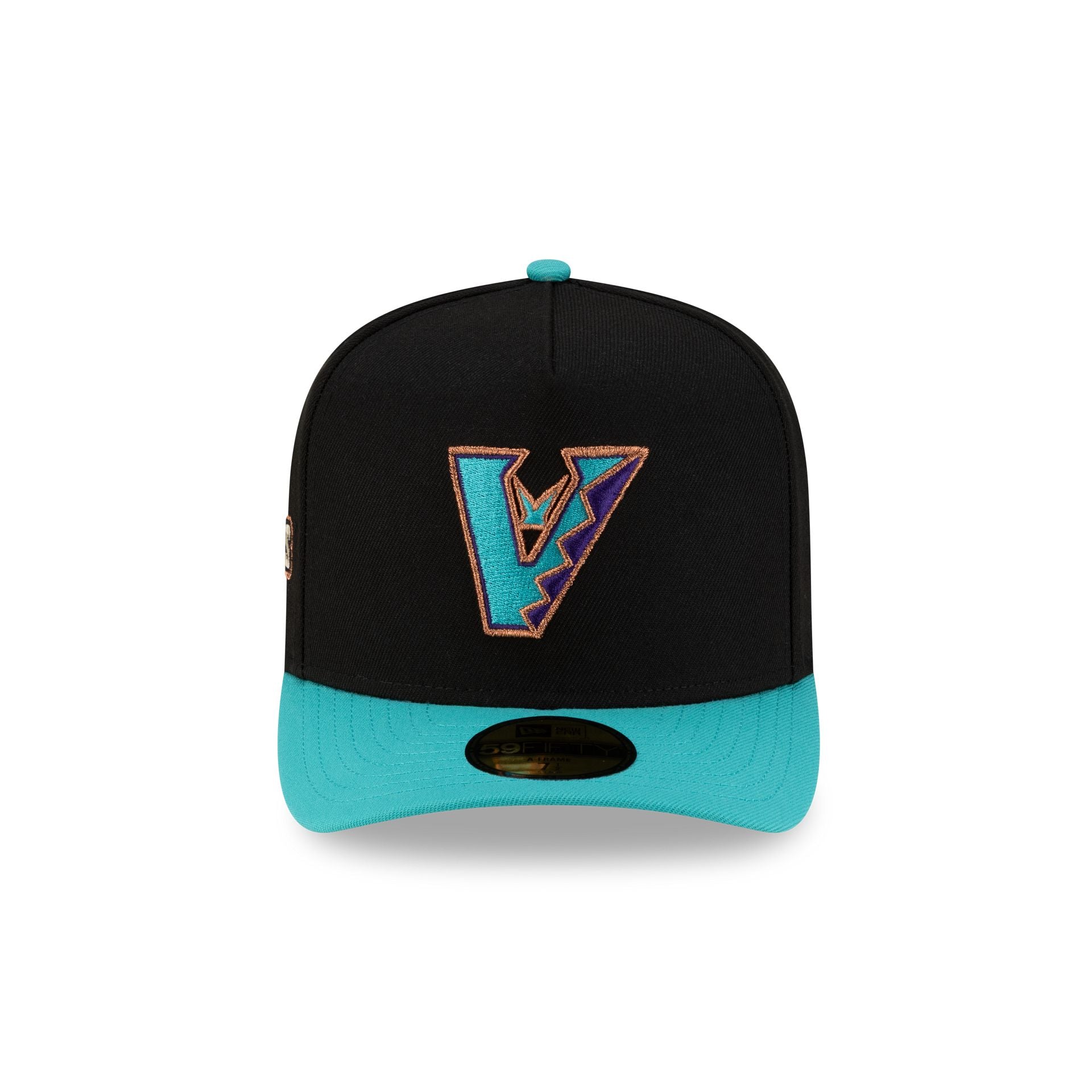 Alternative view of Just Caps Upside Down Logo Arizona Diamondbacks 59Fifty A-Frame Fitted Hat
