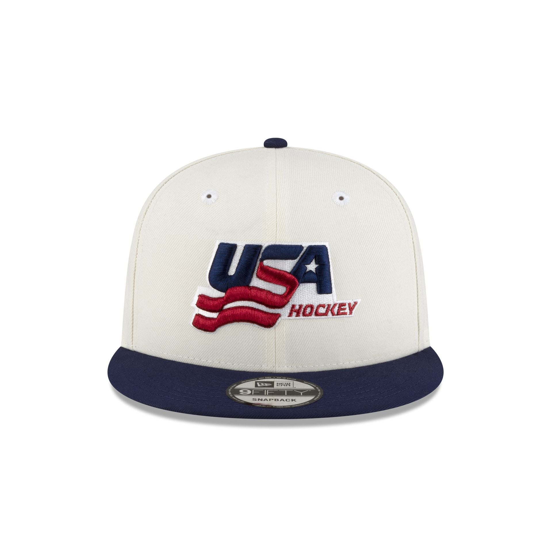 Alternative view of Usa Hockey Chrome White 9Fifty Snapback Hat