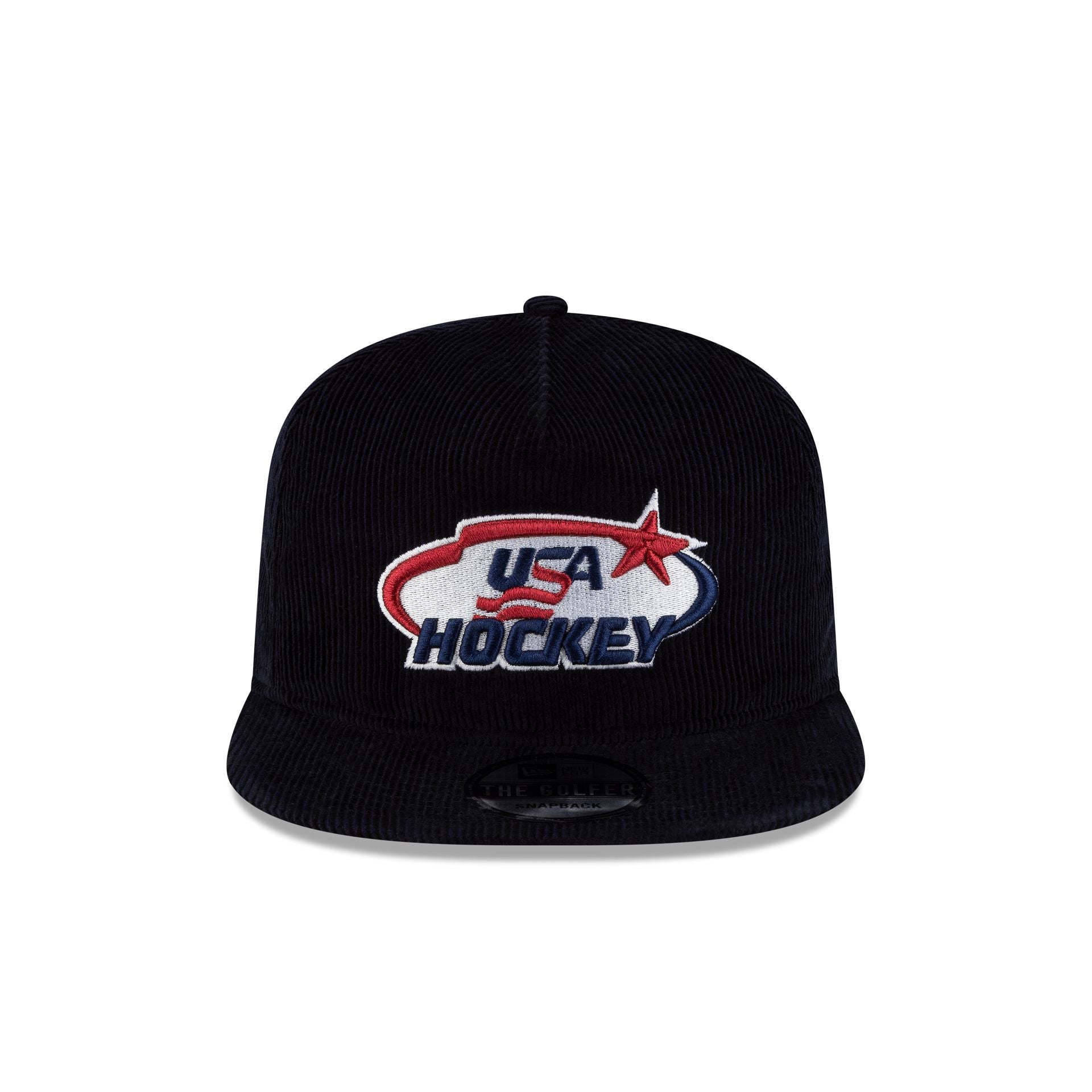 Alternative view of Usa Hockey Navy Corduroy Golfer Hat