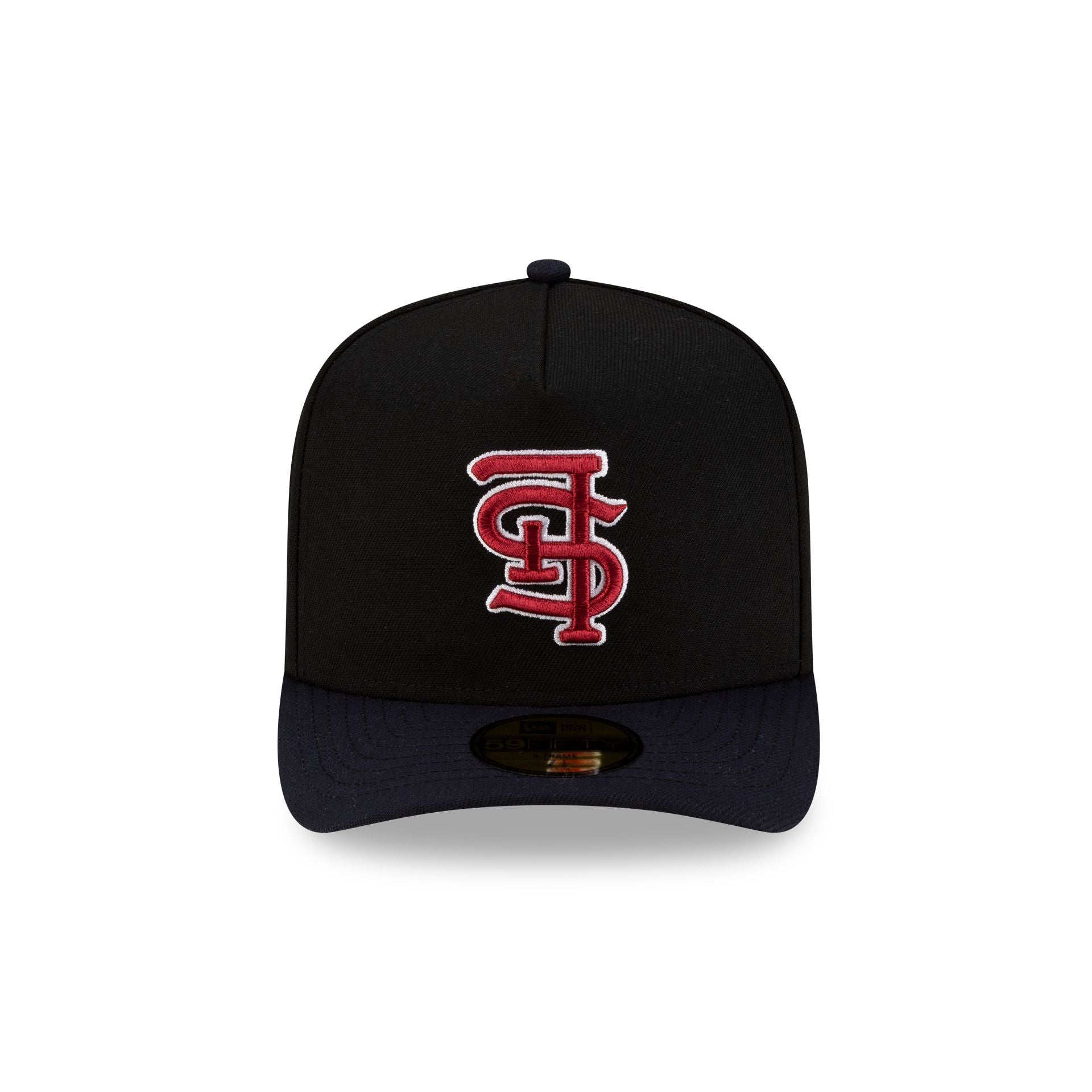 Alternative view of Just Caps Upside Down Logo St. Louis Cardinals 59Fifty A-Frame Fitted Hat