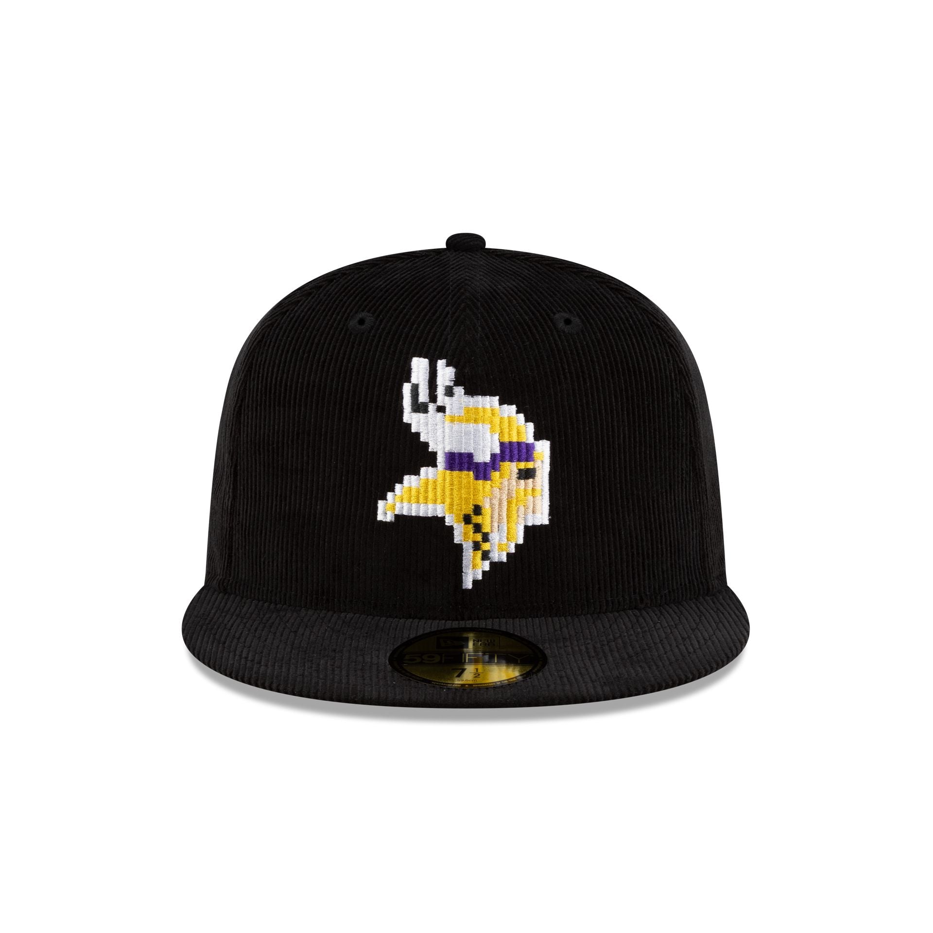 Alternative view of Just Caps Nfl Pixelated Minnesota Vikings 59Fifty Fitted Hat