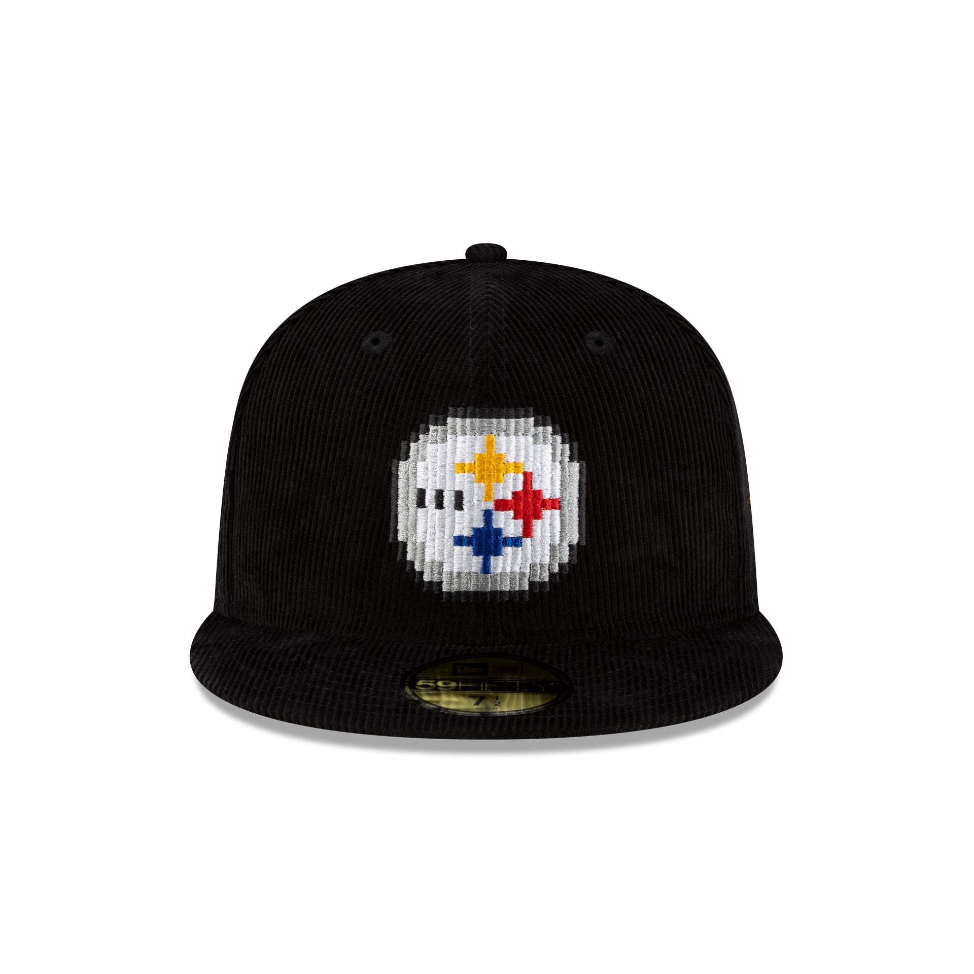 Alternative view of Just Caps Nfl Pixelated Pittsburgh Steelers 59Fifty Fitted Hat