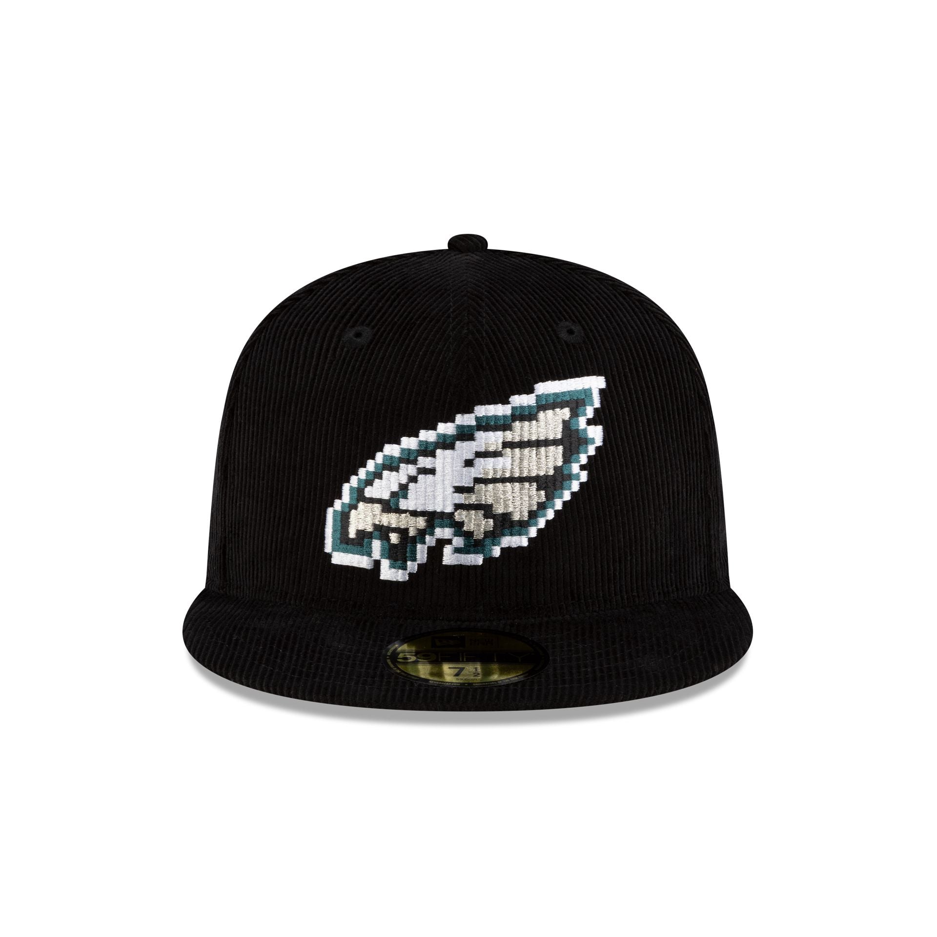 Alternative view of Just Caps Nfl Pixelated Philadelphia Eagles 59Fifty Fitted Hat