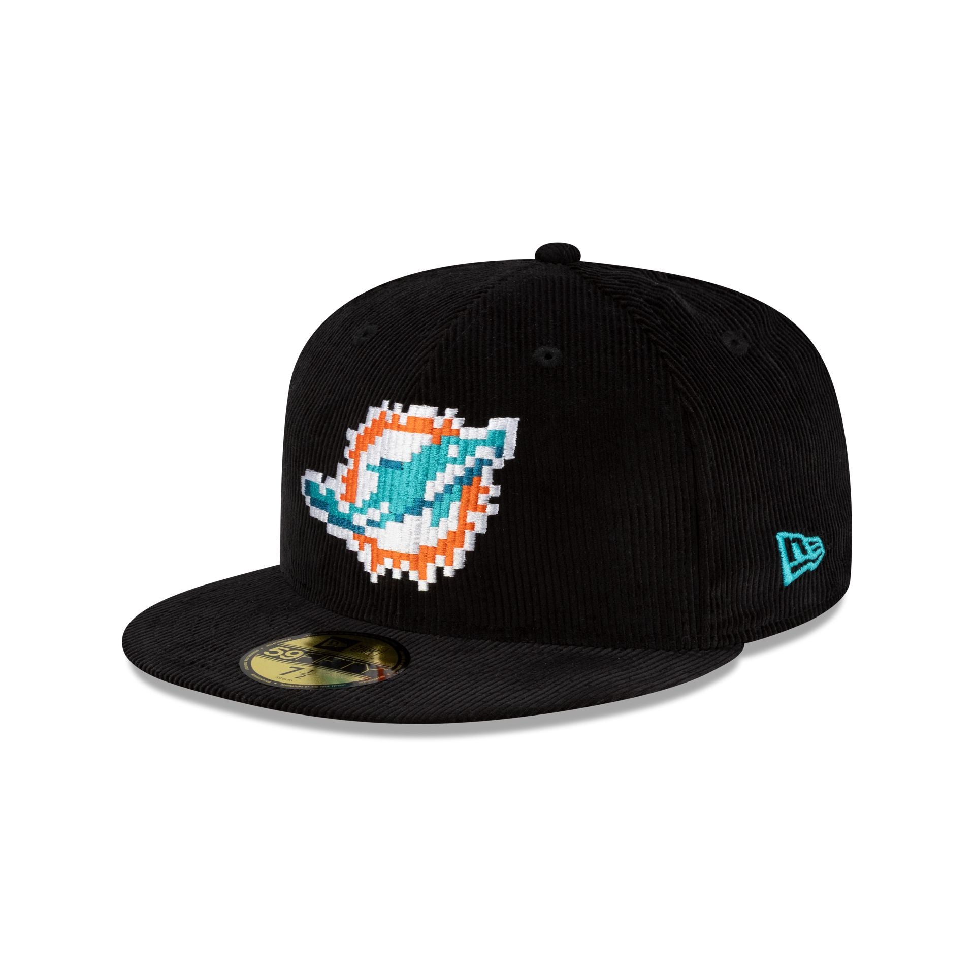 Just Caps Nfl Pixelated Miami Dolphins 59Fifty Fitted Hat