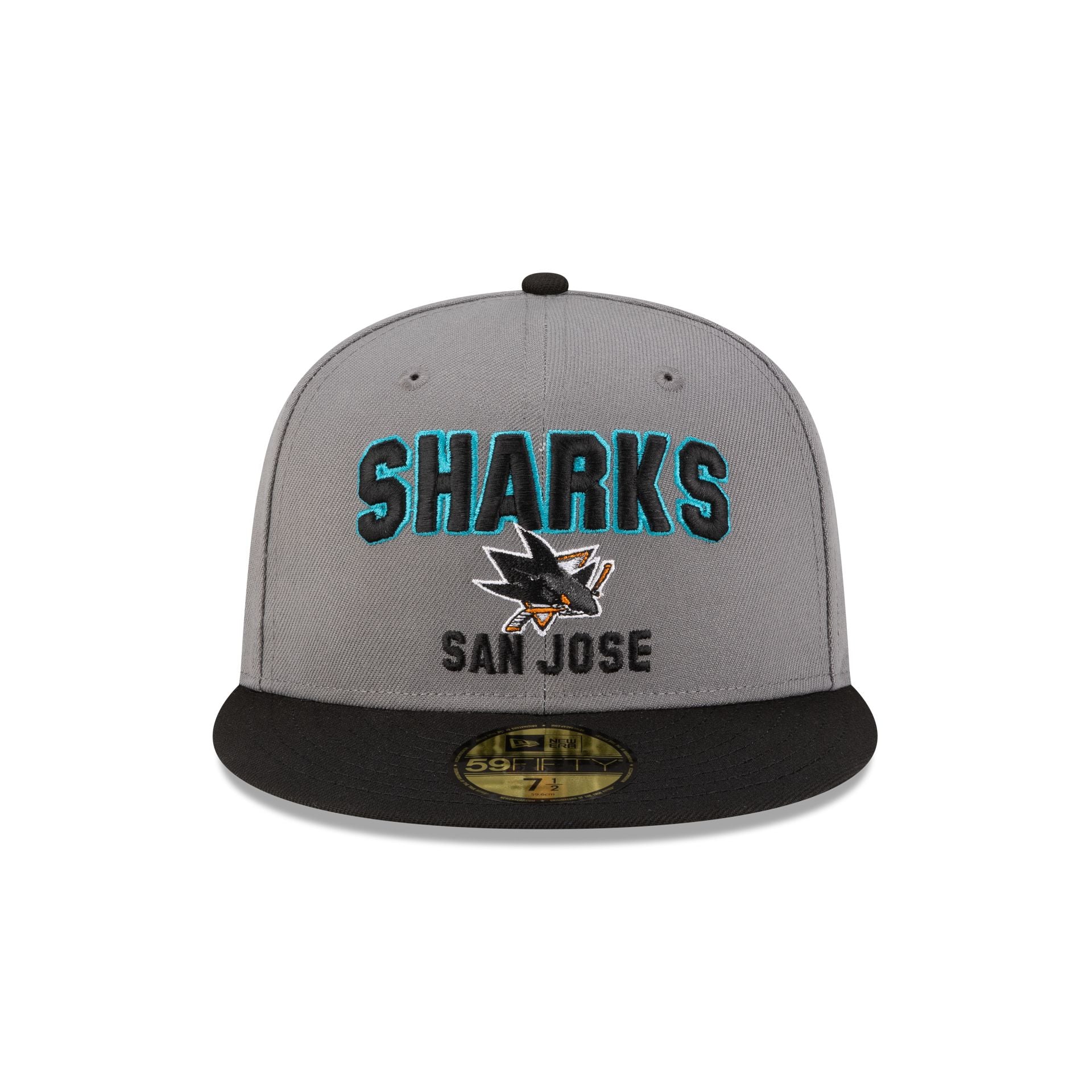 Alternative view of San Jose Sharks Gray 59Fifty Fitted Hat
