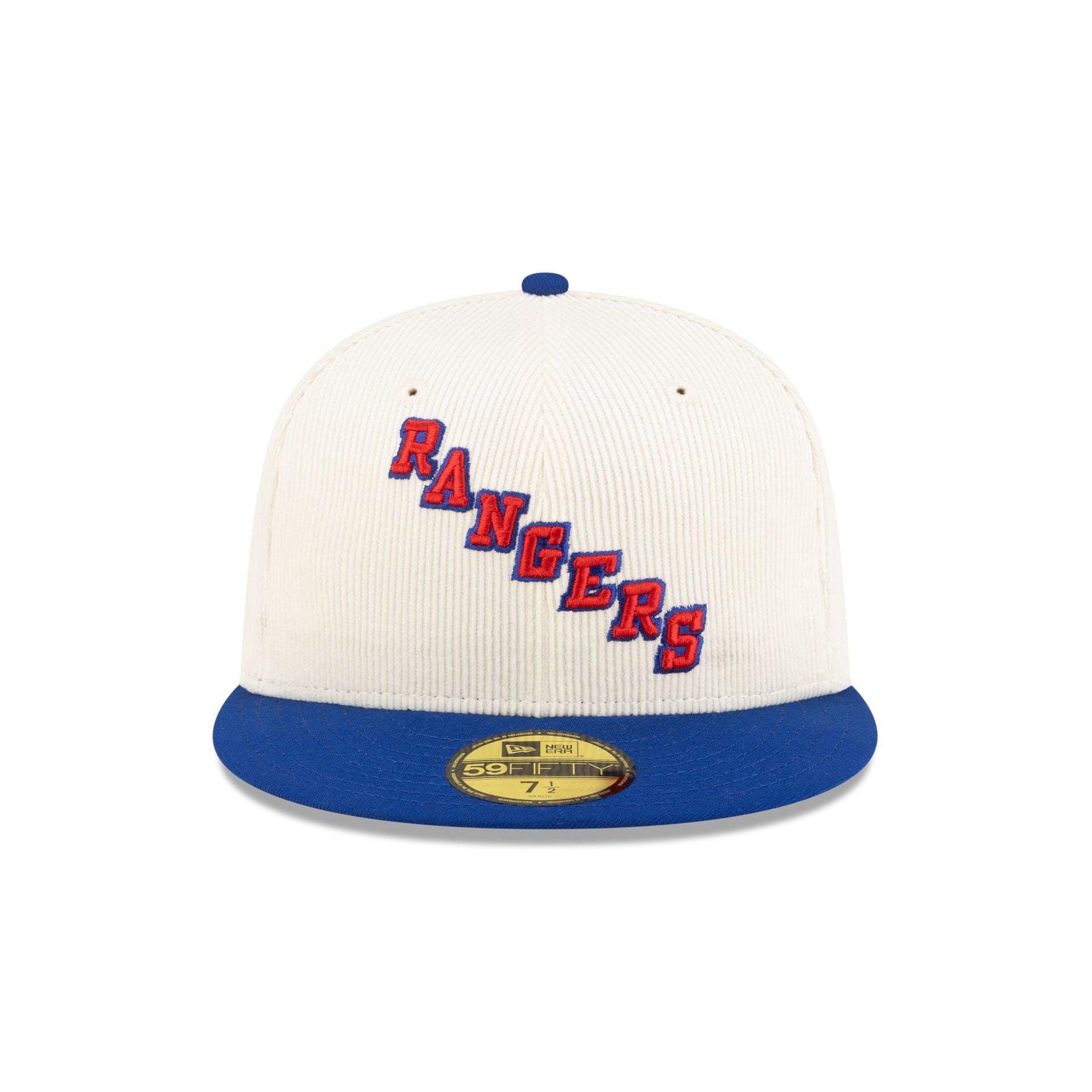 Alternative view of New York Rangers 100Th Anniversary Chrome Corduroy 59Fifty Fitted Hat