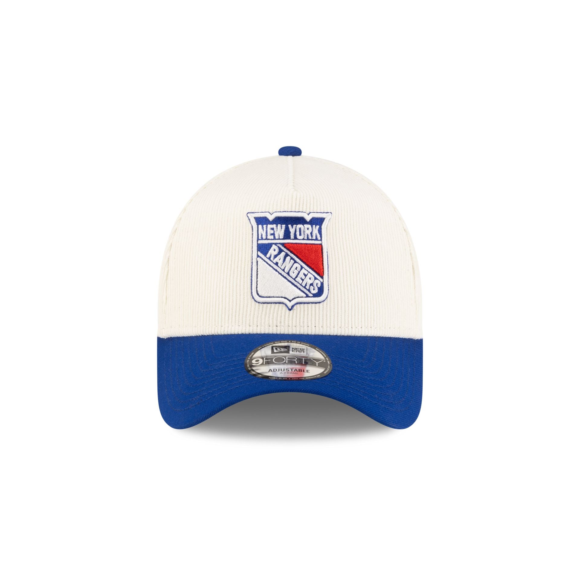 Alternative view of New York Rangers 100Th Anniversary Chrome Corduroy 9Forty A-Frame Snapback Hat