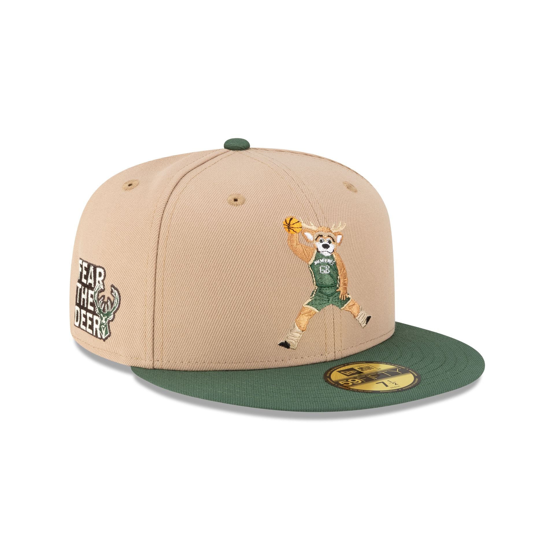 Milwaukee Bucks Mascot Camel 59Fifty Fitted Hat
