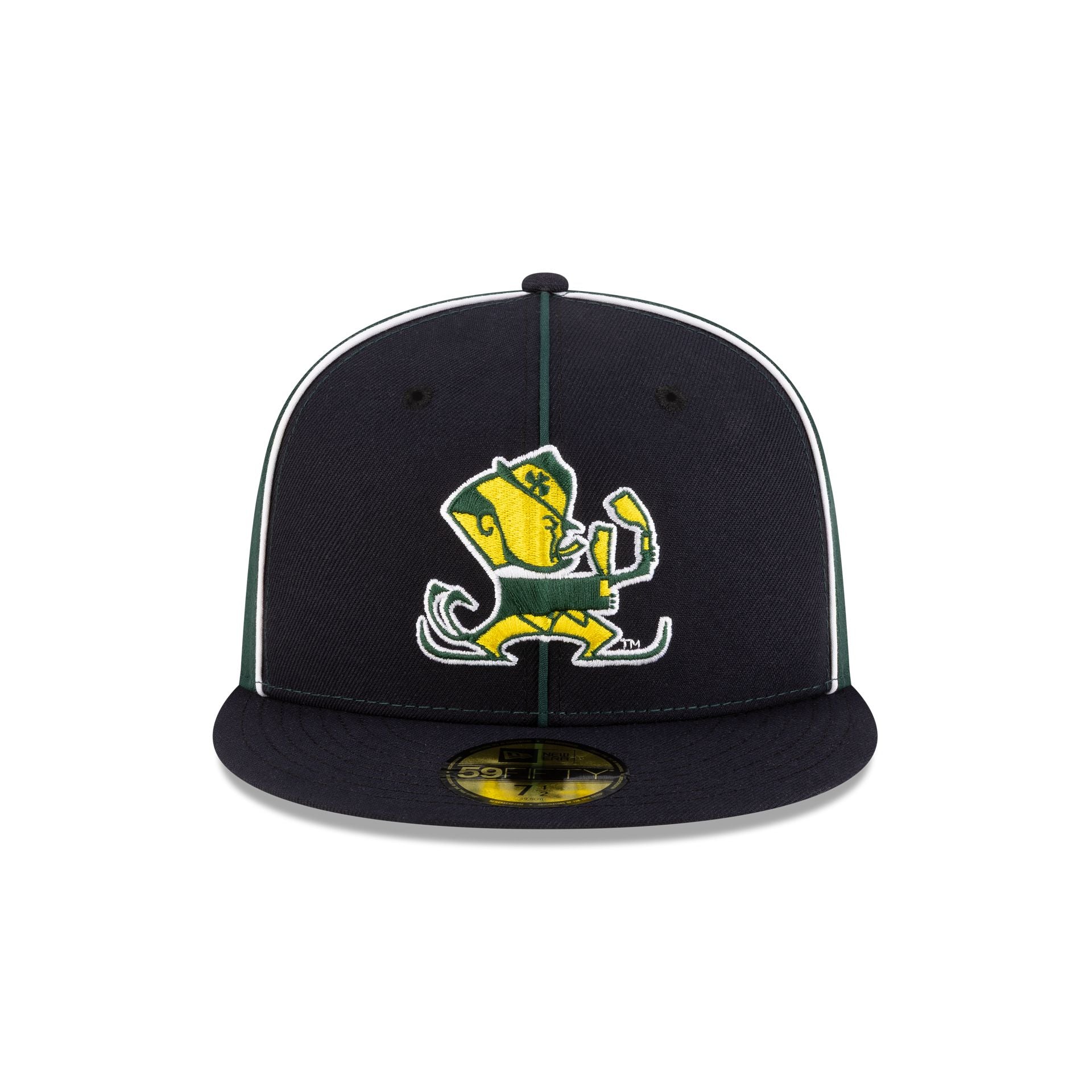 Alternative view of Just Caps College Pinwheel Notre Dame Fighting Irish College Vault 59Fifty Fitted Hat