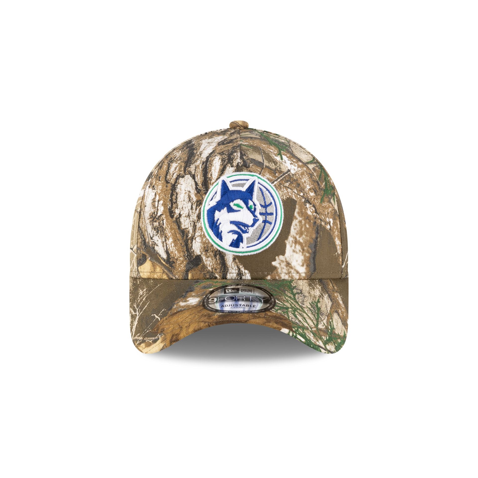 Alternative view of Minnesota Timberwolves 1989-1996 Hardwood Classics Realtree 9Forty A-Frame Snapback Hat