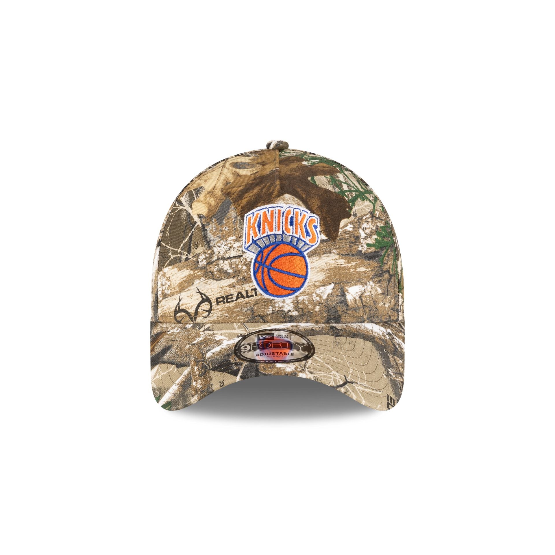 Alternative view of New York Knicks 1964-1992 Hardwood Classics Realtree 9Forty A-Frame Snapback Hat