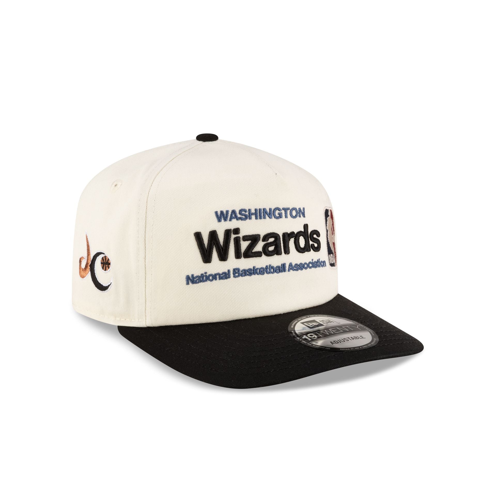Washington Wizards 1997-2011 Hardwood Classics Sign Stack Chrome White 19Twenty Adjustable Hat