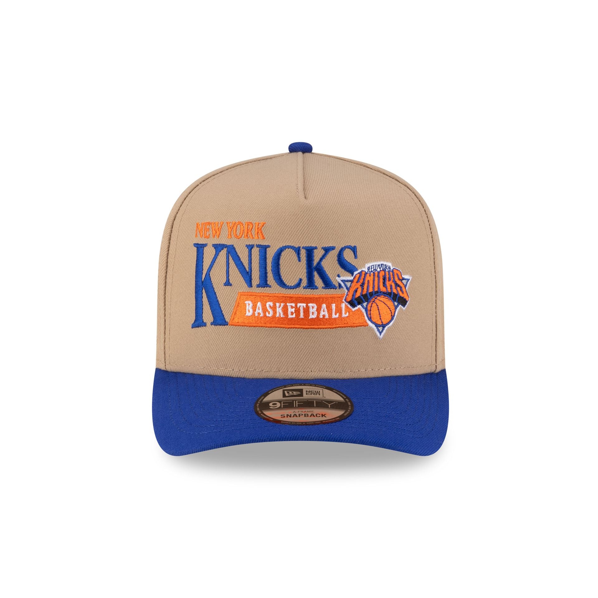 Alternative view of New York Knicks 1992-2011 Hardwood Classics Liner Camel 9Fifty A-Frame Snapback Hat