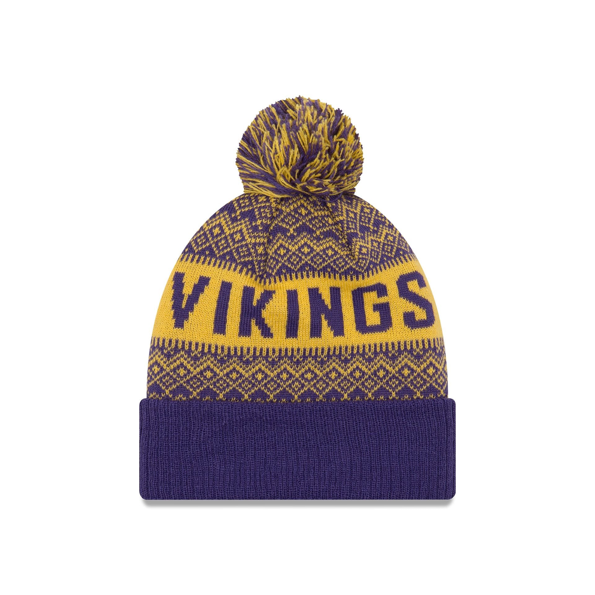 Alternative view of Minnesota Vikings Wintry Kids Pom Knit