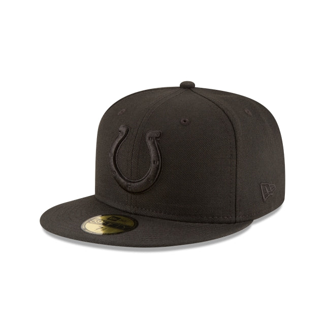 Indianapolis Colts Black On Black 59Fifty Fitted Hat
