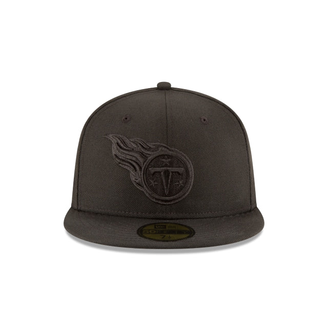 Alternative view of Tennessee Titans Black On Black 59Fifty Fitted Hat