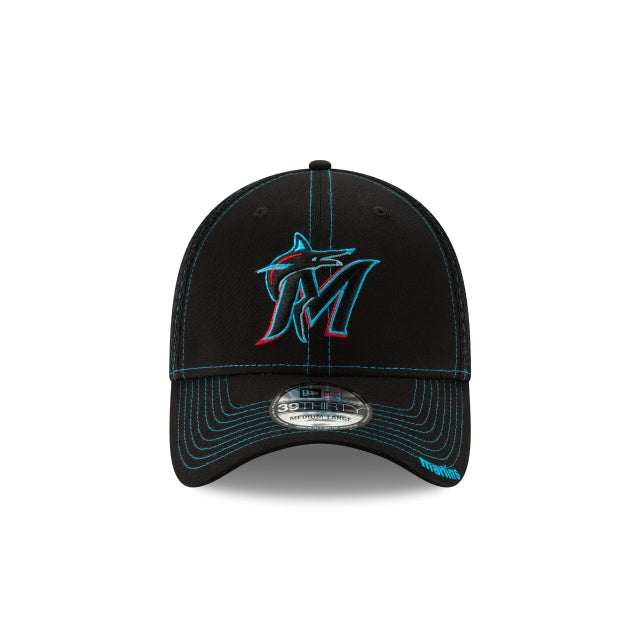 Alternative view of Miami Marlins Neo 39Thirty Stretch Fit Hat