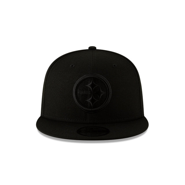 Pittsburgh Steelers Black On Black 9Fifty Snapback Hat - Image 3