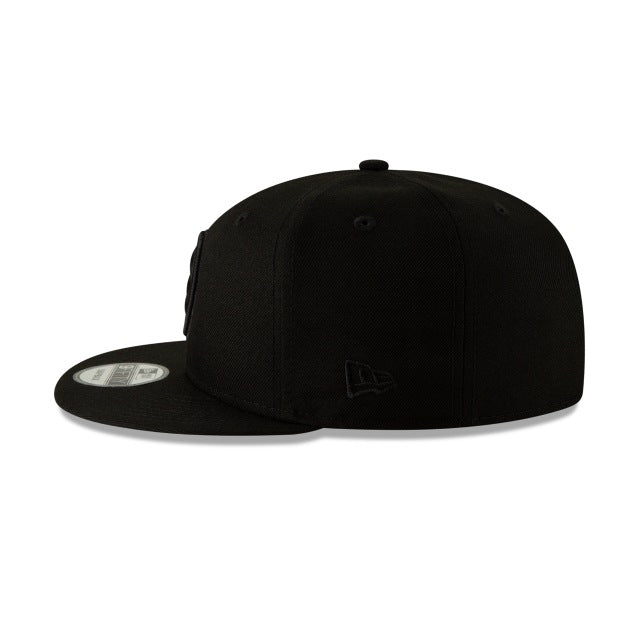Pittsburgh Steelers Black On Black 9Fifty Snapback Hat - Image 9