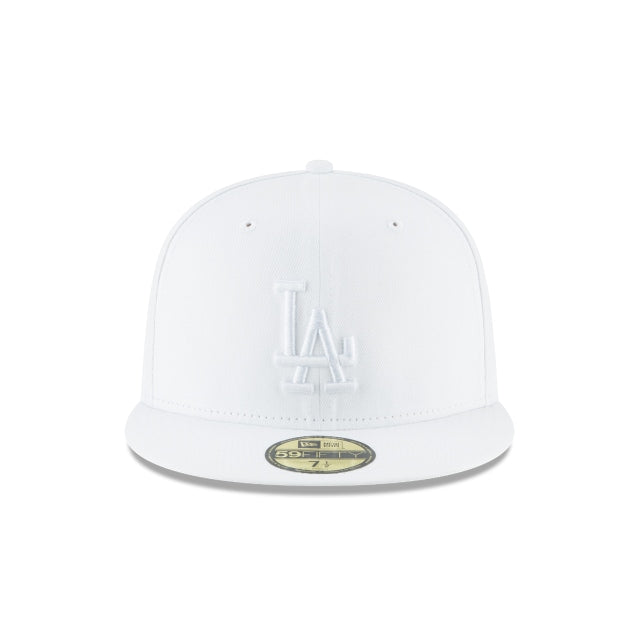 Alternative view of Los Angeles Dodgers Whiteout Basic 59Fifty Fitted Hat