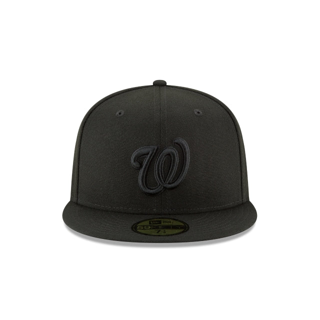 Alternative view of Washington Nationals Blackout Basic 59Fifty Fitted Hat