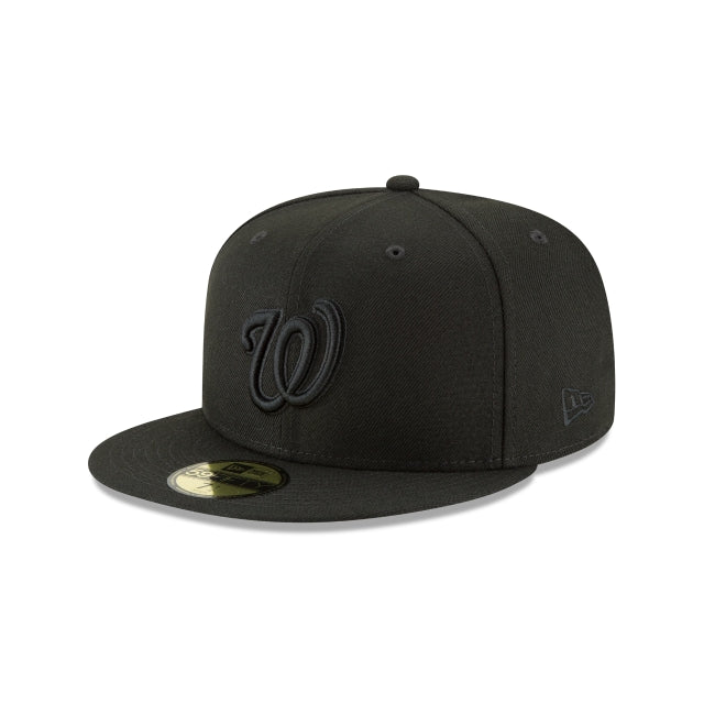 Washington Nationals Blackout Basic 59Fifty Fitted Hat