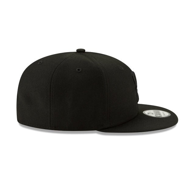Houston Texans Basic Black On Black 9Fifty Snapback Hat - Image 6